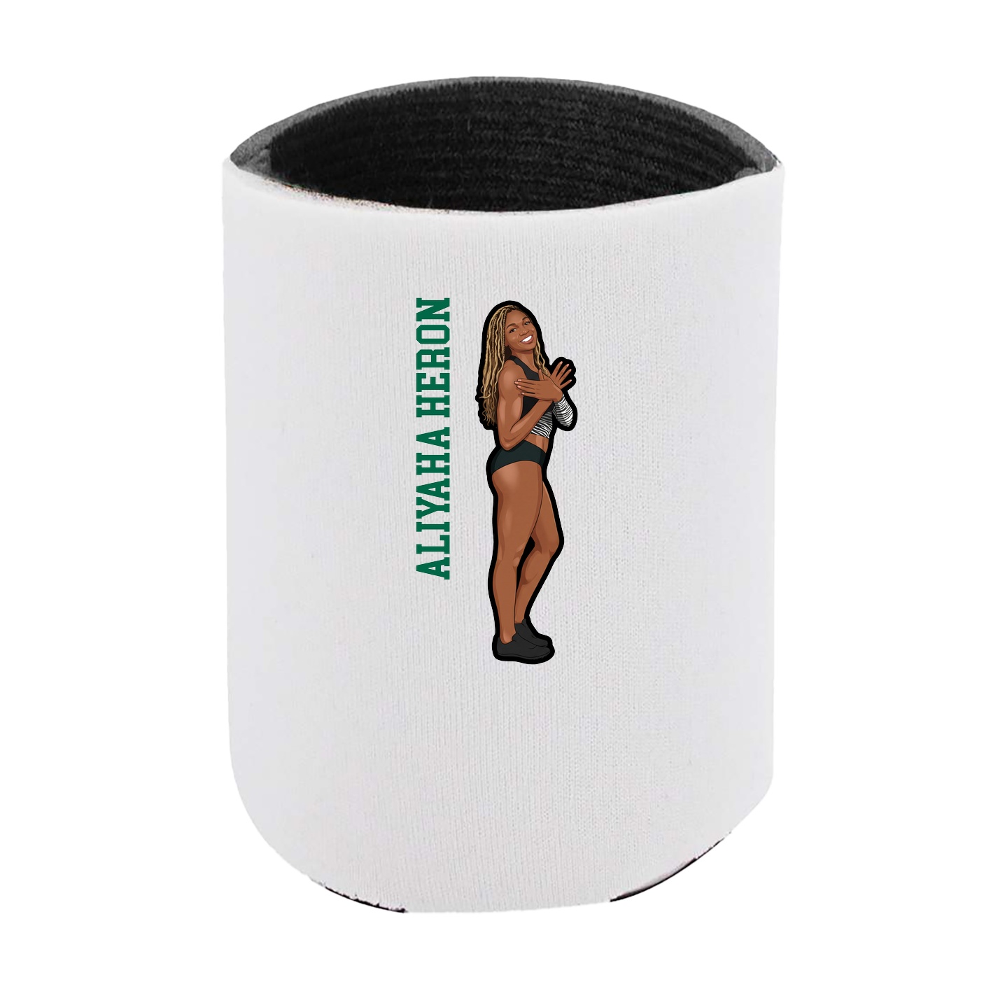 Can Holder — Name Vertical in White