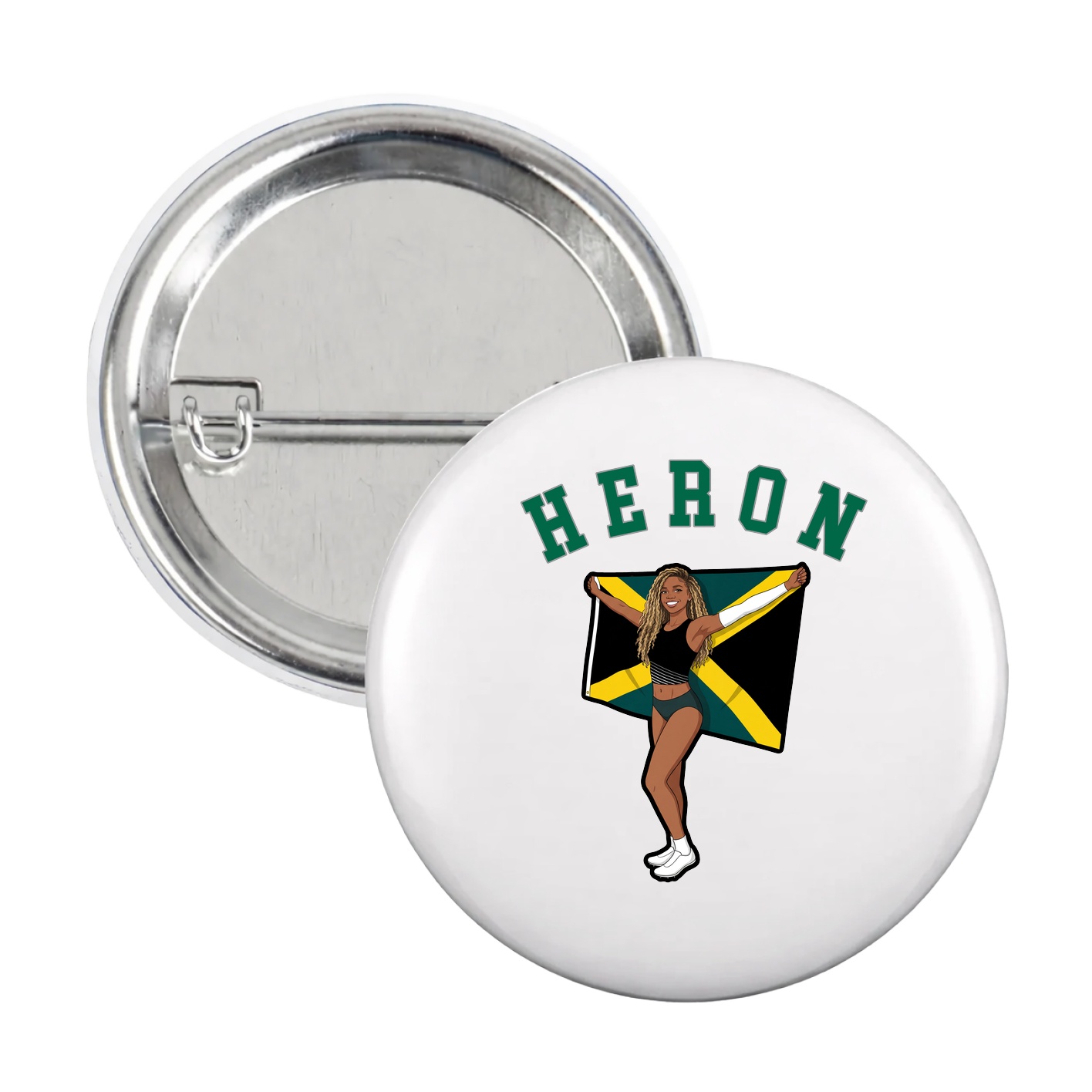 Game Day Button — Shirsey Arch in White