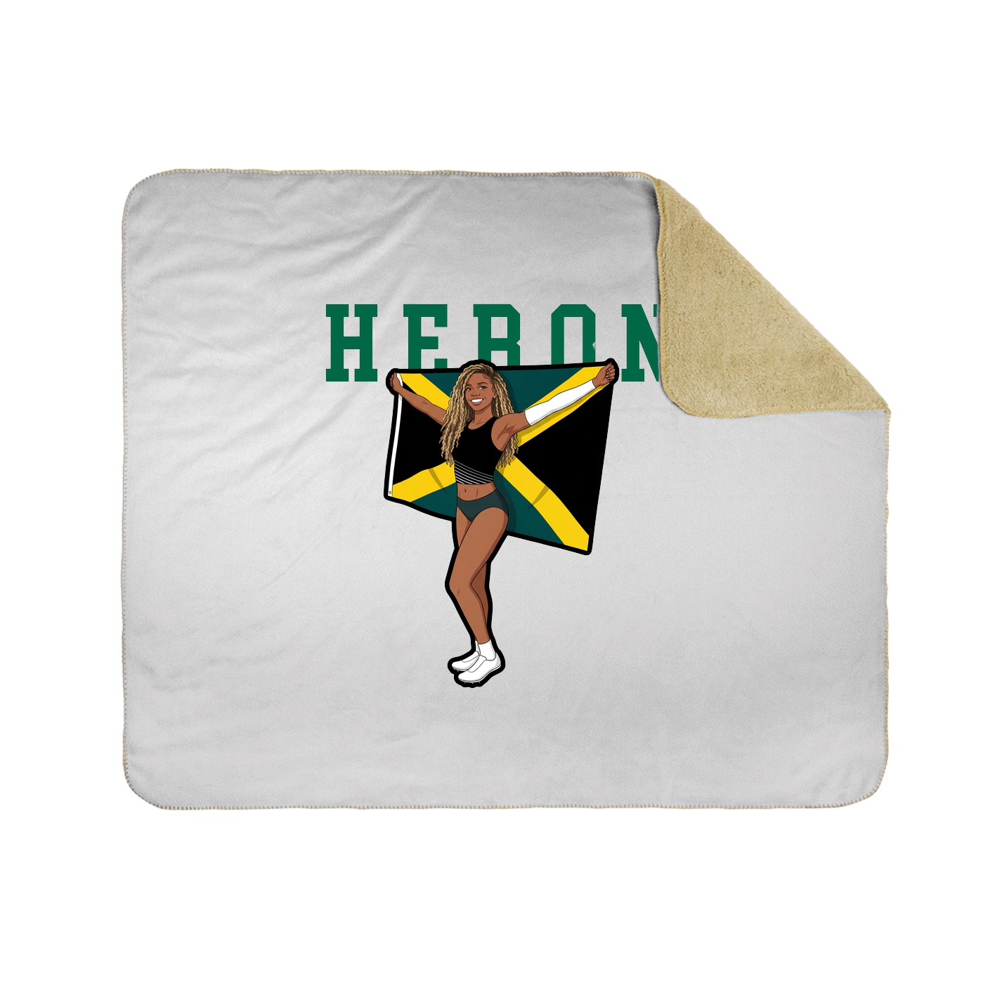 Throw Blanket — Shirsey in White