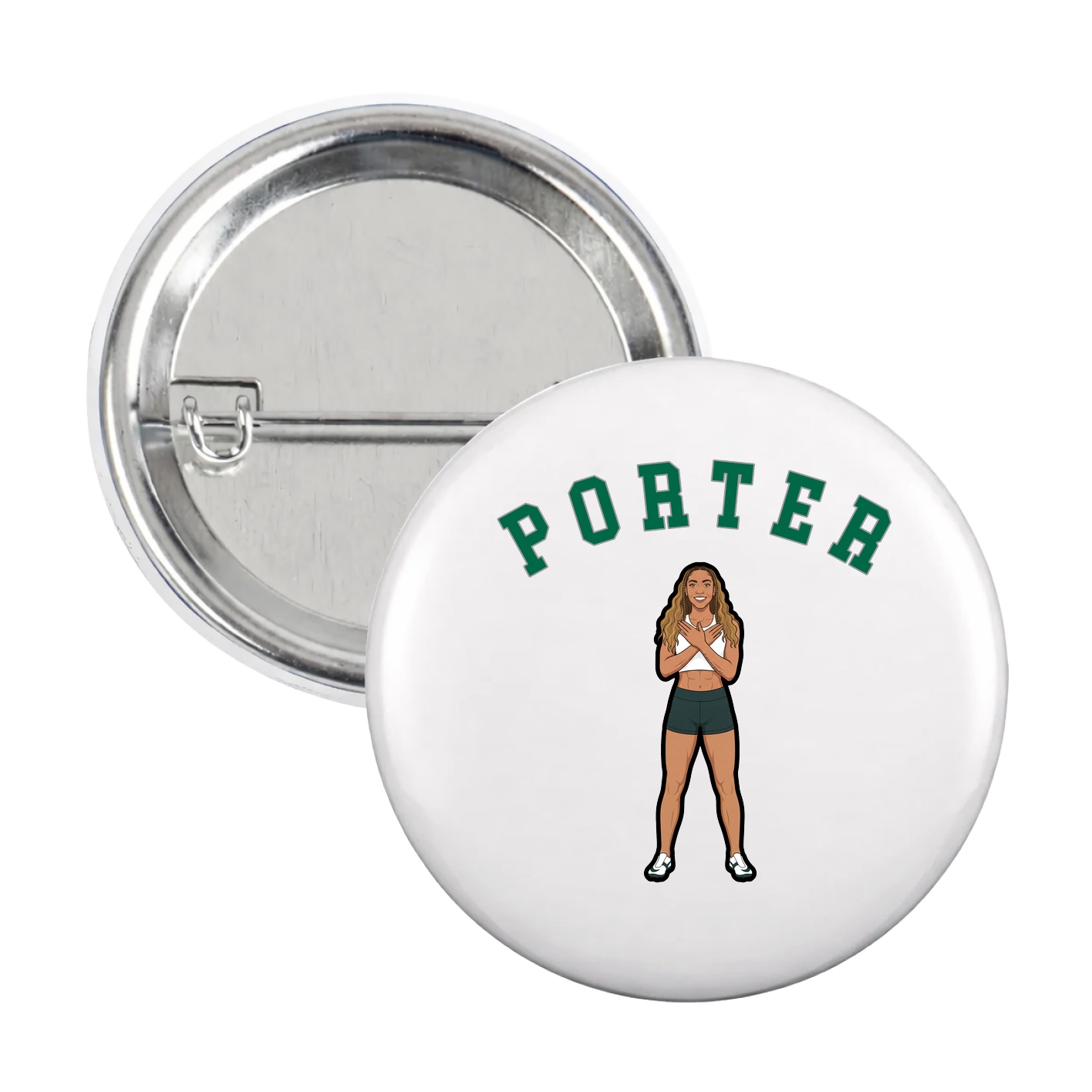 Game Day Button — Shirsey Arch in White