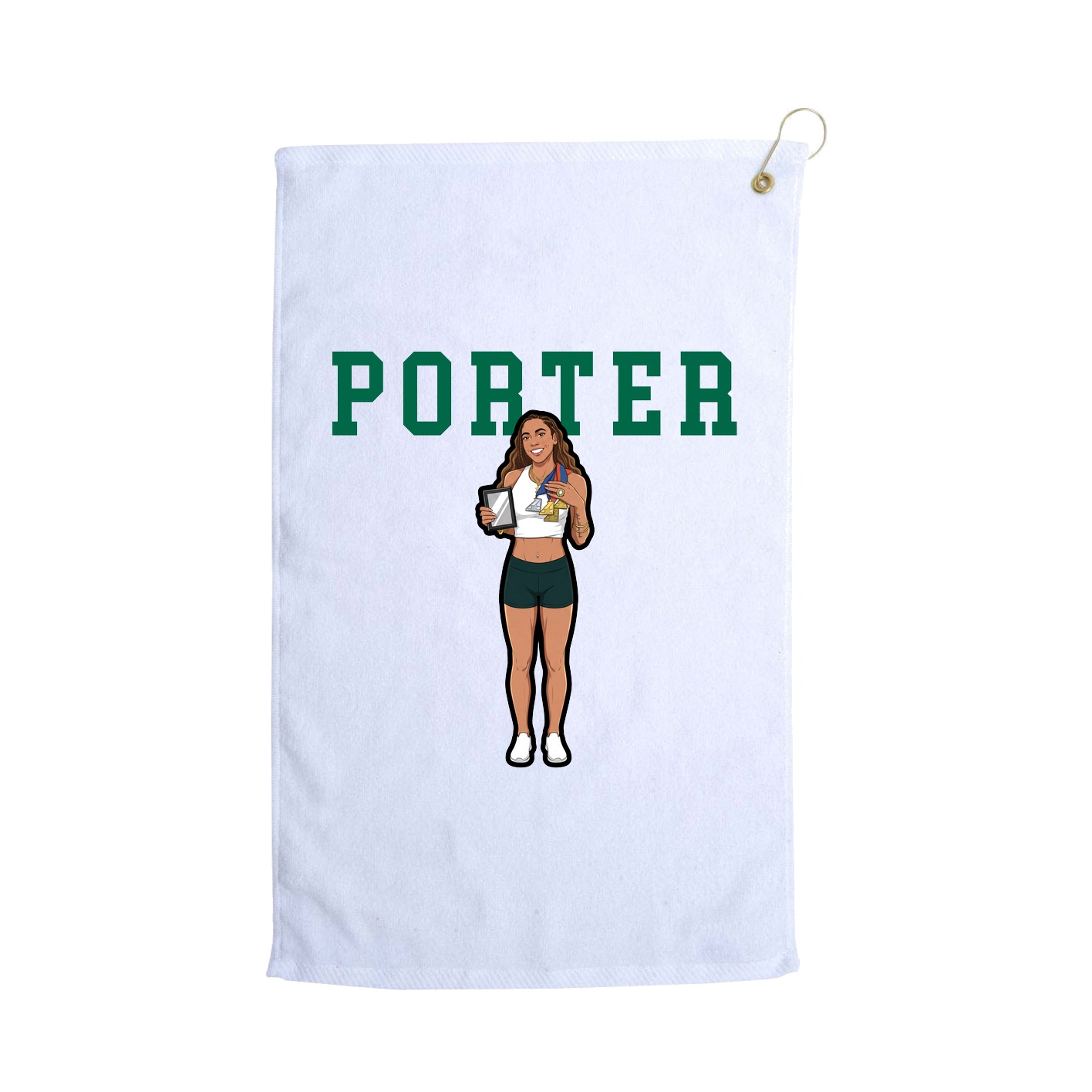 Golf Towel — Shirsey in White