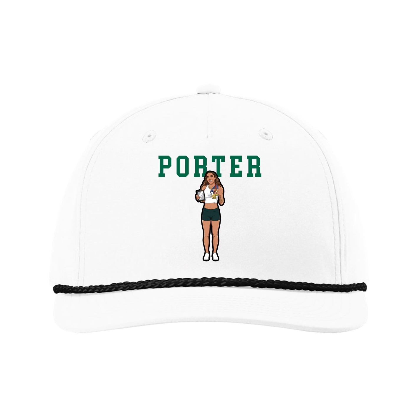 Five-Panel Classic Rope Cap — Shirsey in White