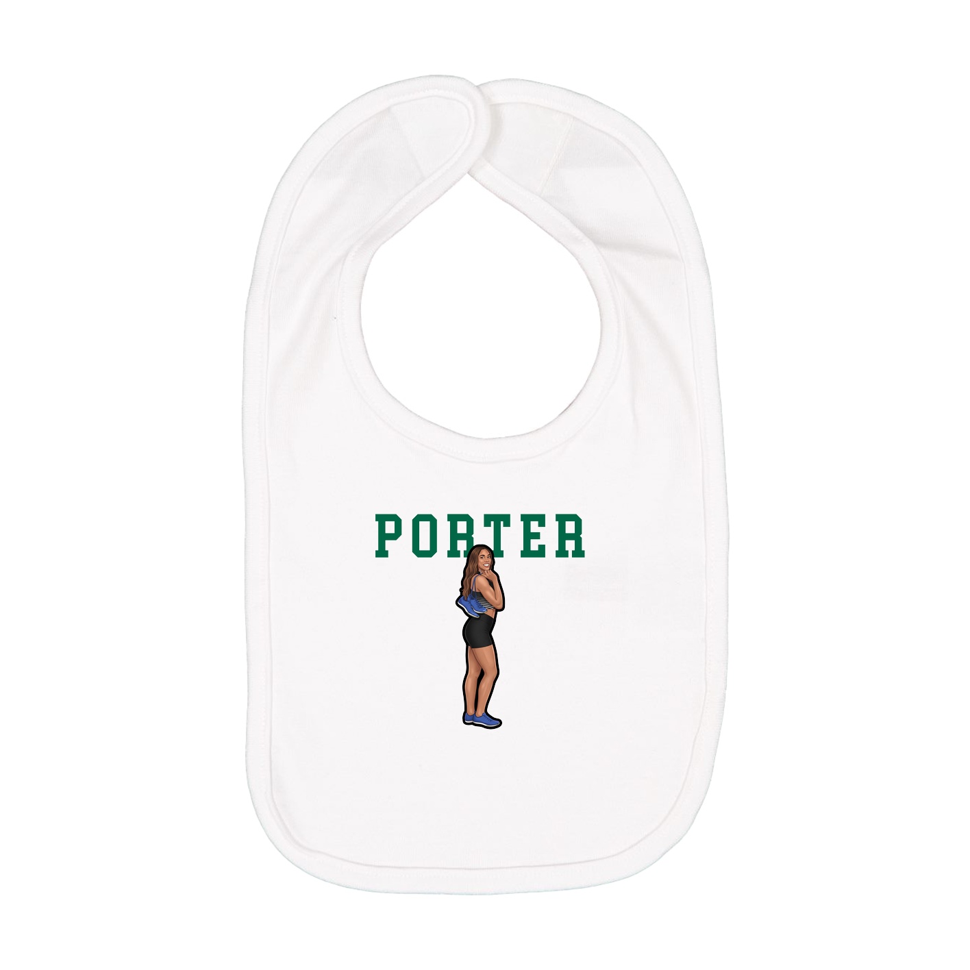 Infant Bib — Shirsey in White