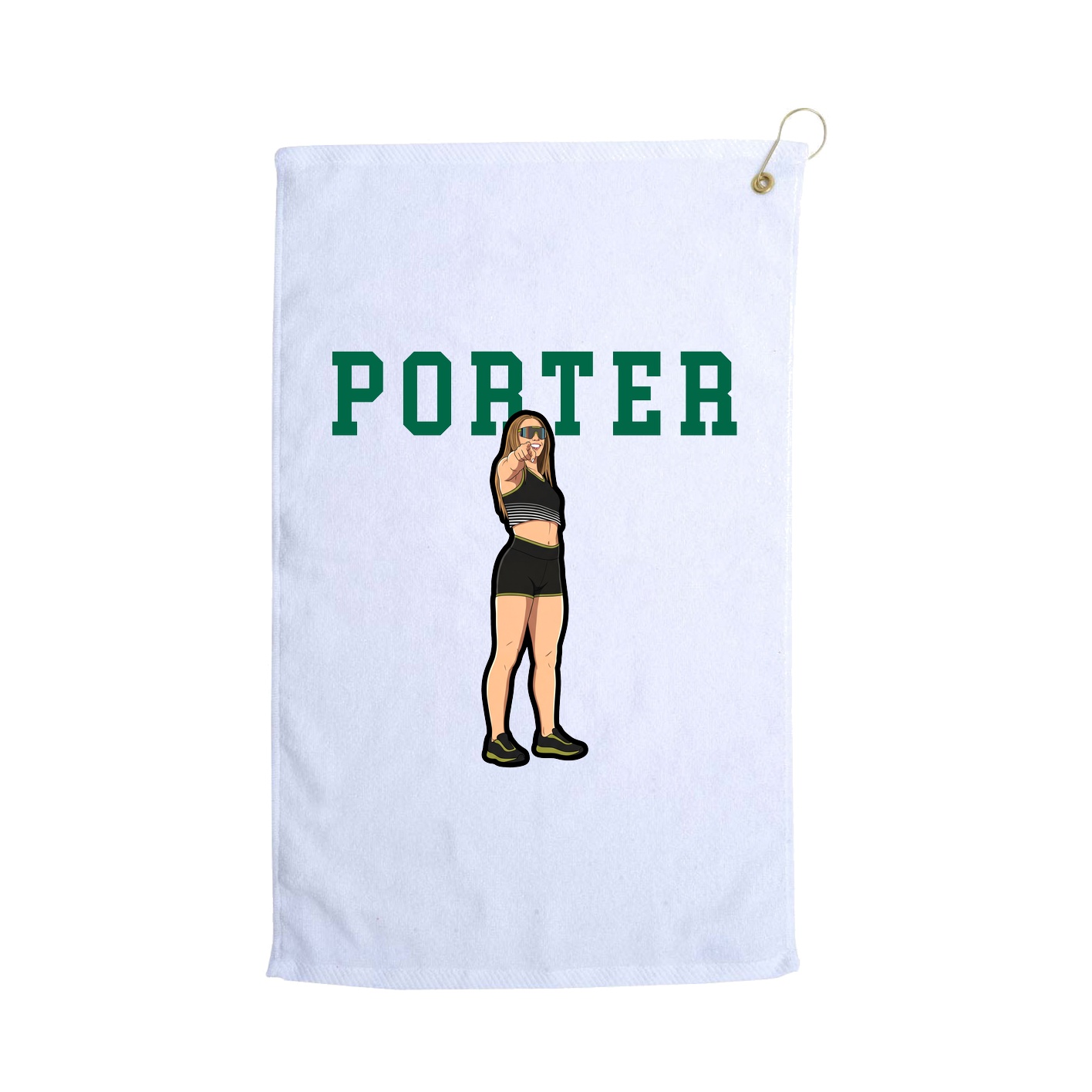 Golf Towel — Shirsey in White