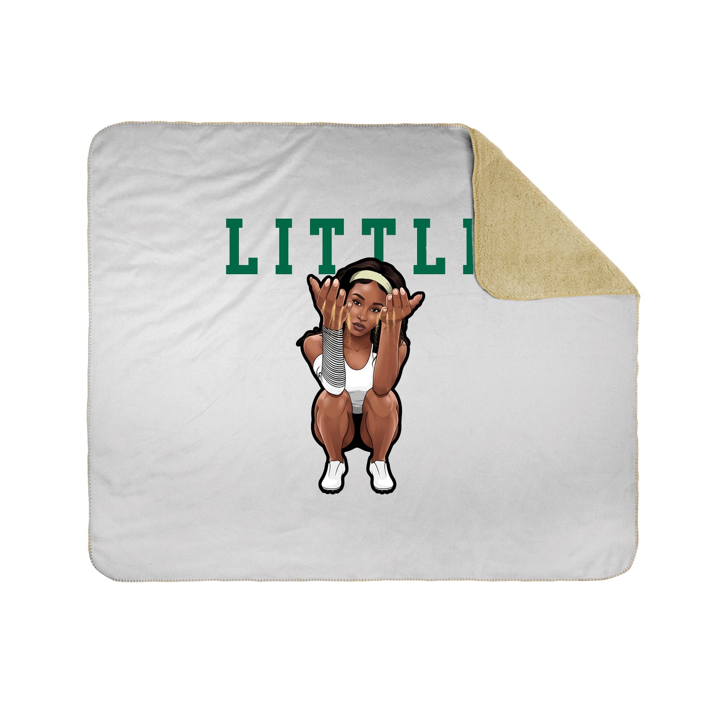 Throw Blanket — Shirsey in White