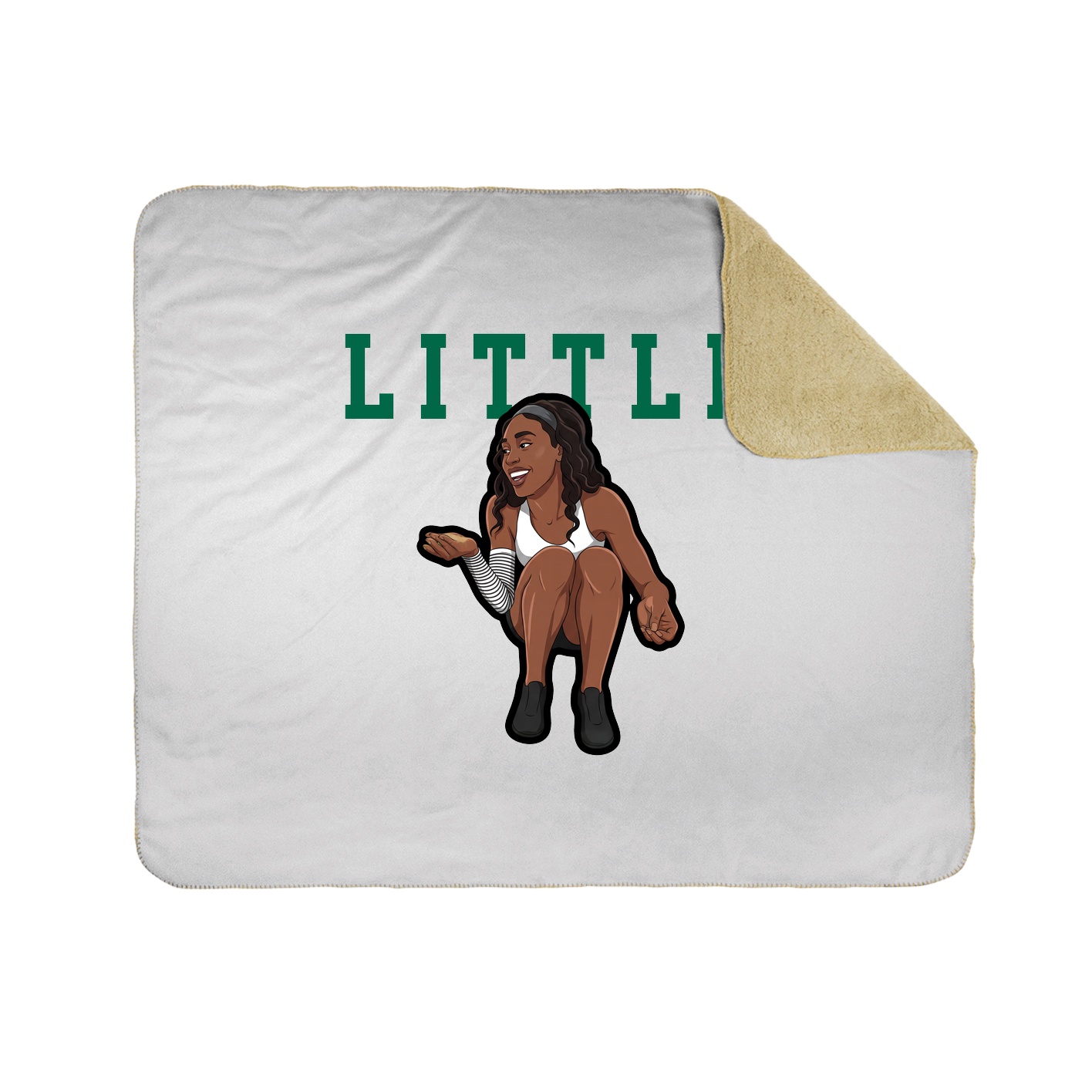 Throw Blanket — Shirsey in White