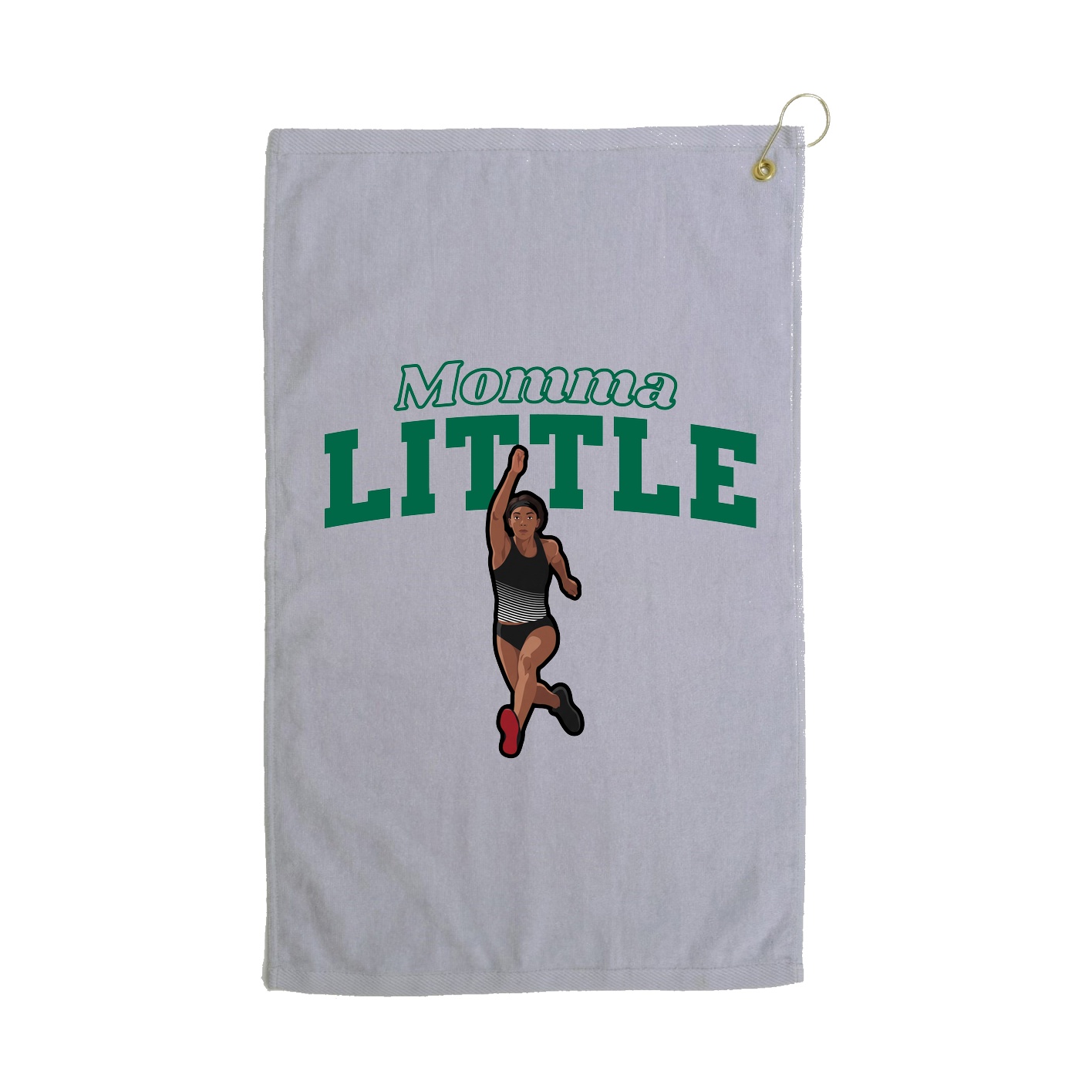 Golf Towel — Mothers Day Block in Grey
