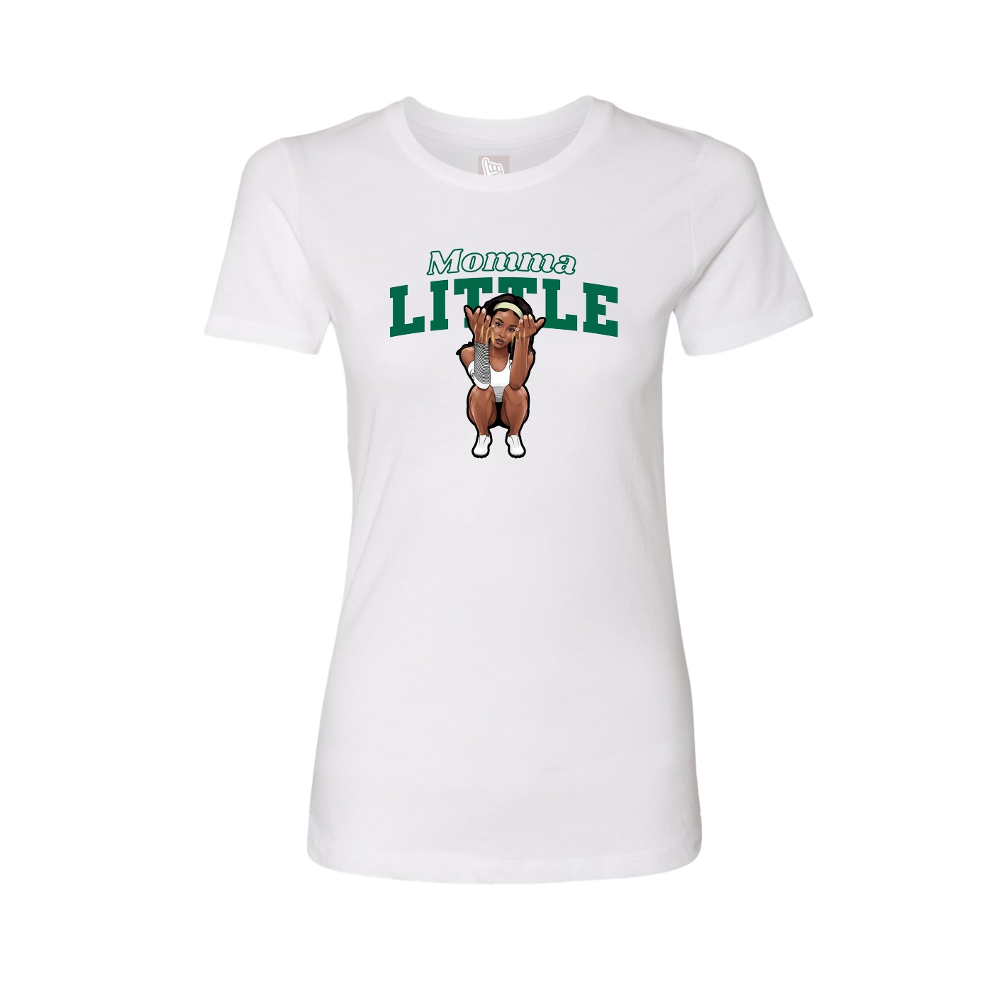 Womens Tee — Mothers Day Block in White