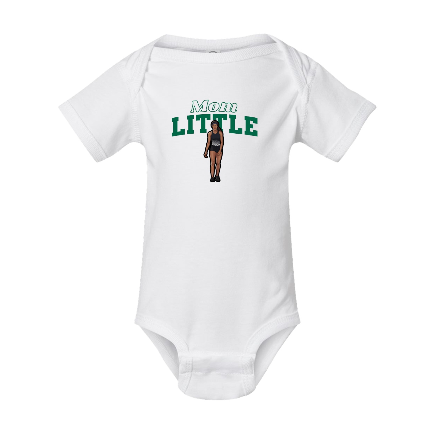 Baby Onesie — Mothers Day Block in White