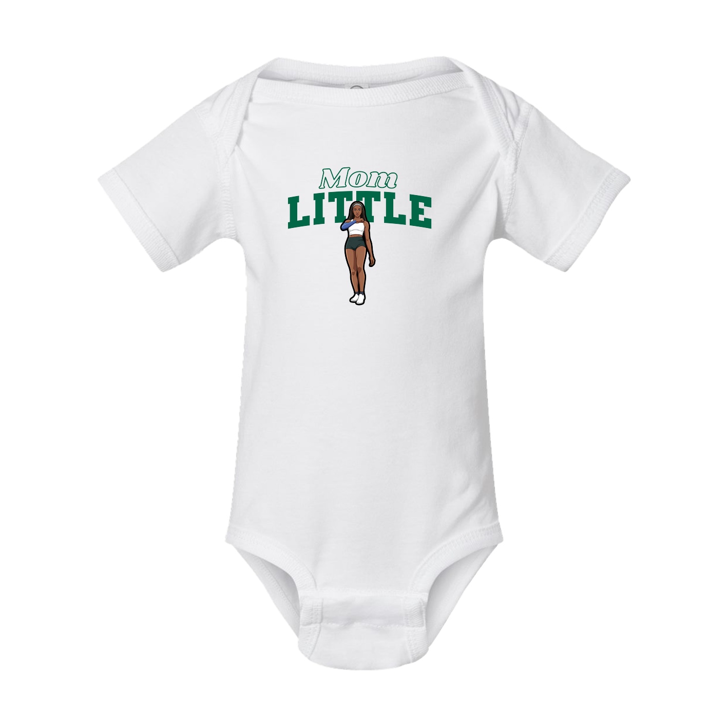 Baby Onesie — Mothers Day Block in White
