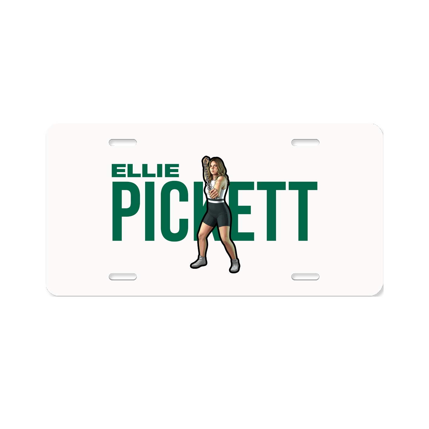 License Plate — Player Name in Classic