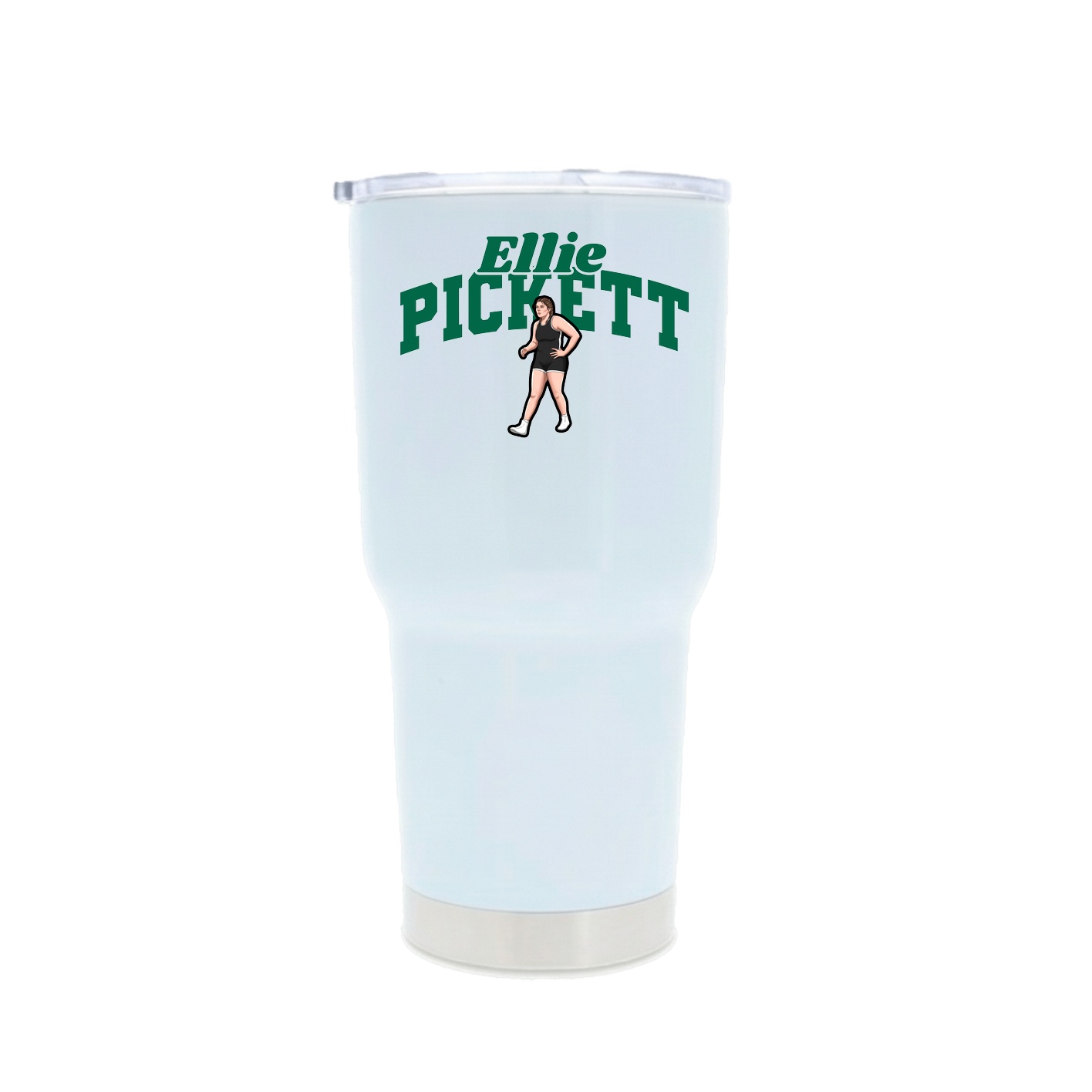30oz Stainless Steel Tumbler — Signature Arch in White