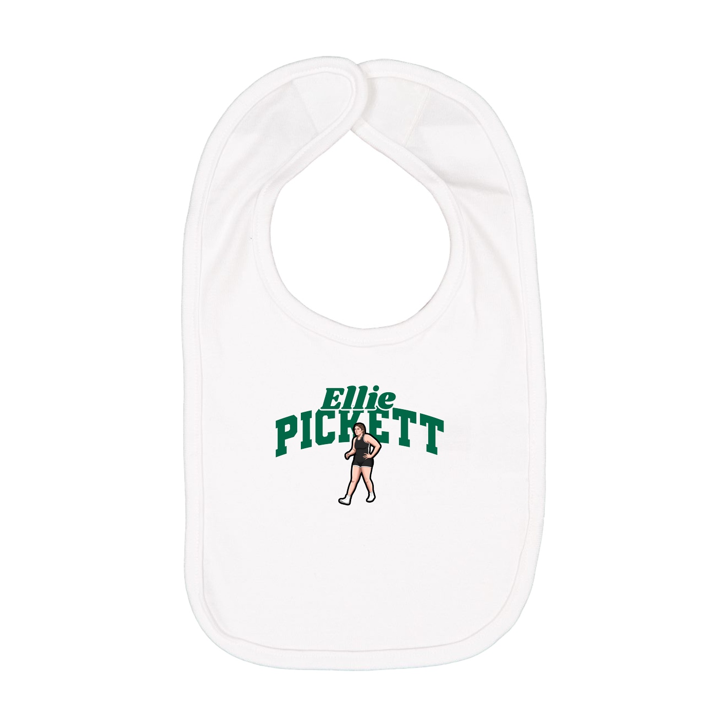 Infant Bib — Signature Arch in White