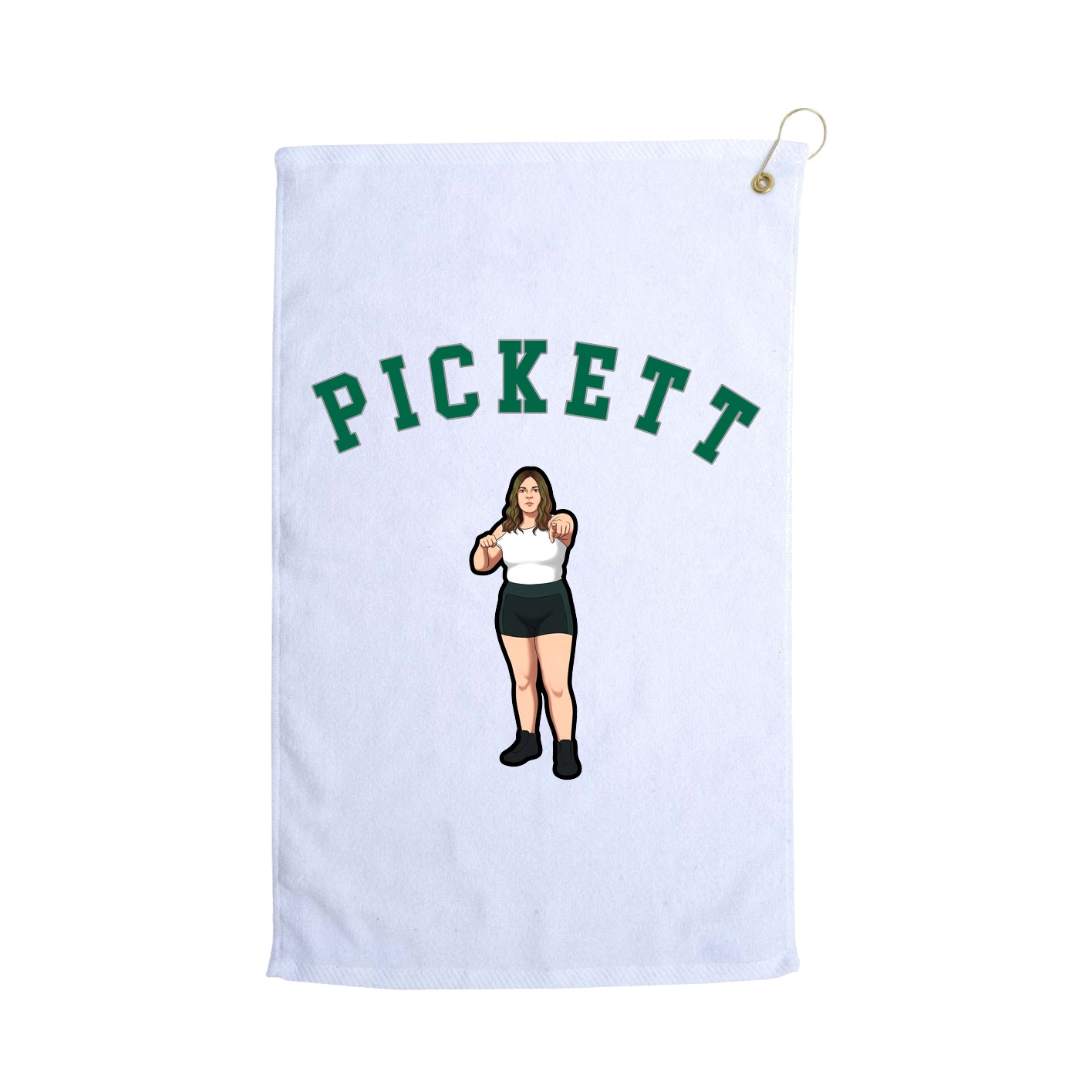 Golf Towel — Shirsey Arch in White