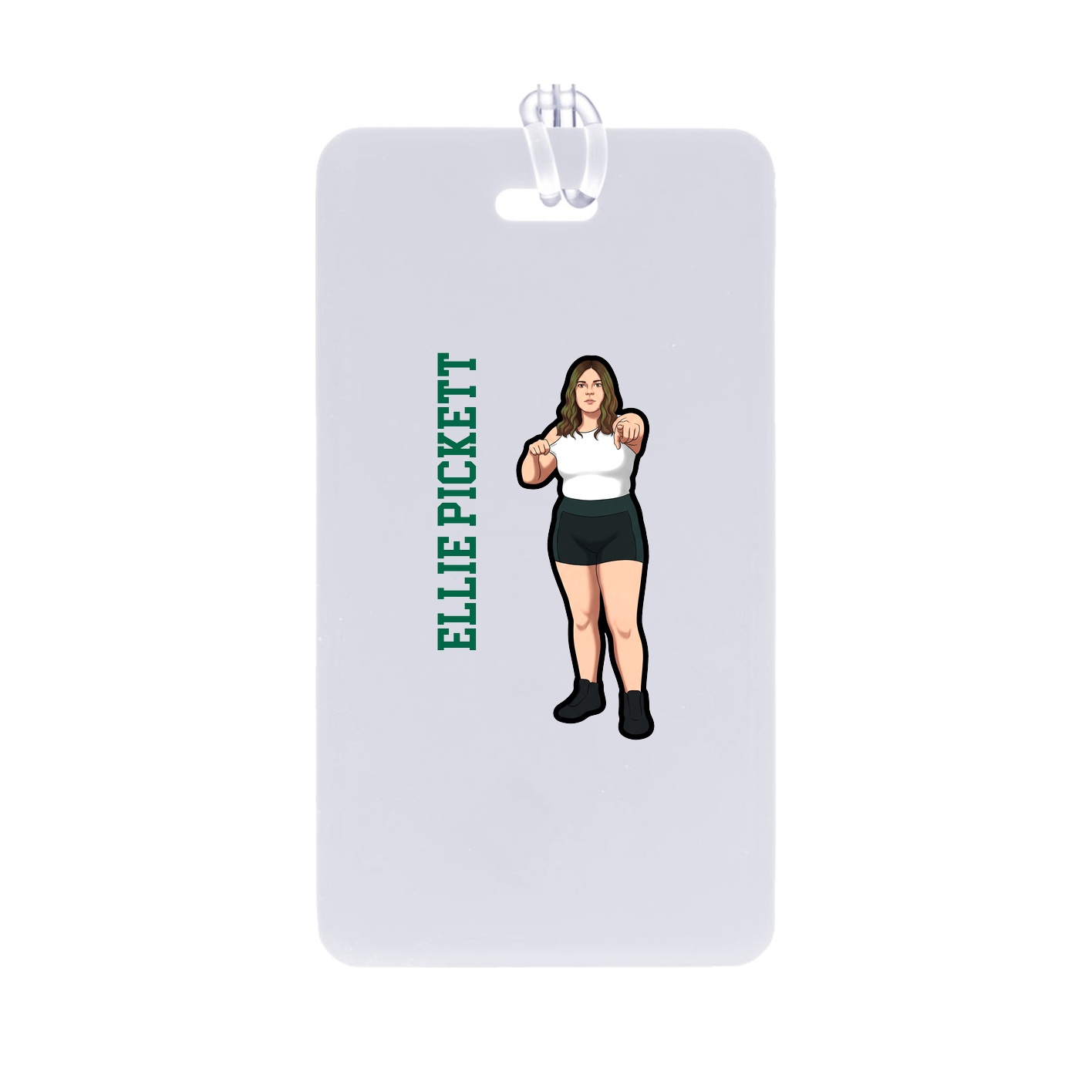 Bag Tag — Name Vertical in Classic