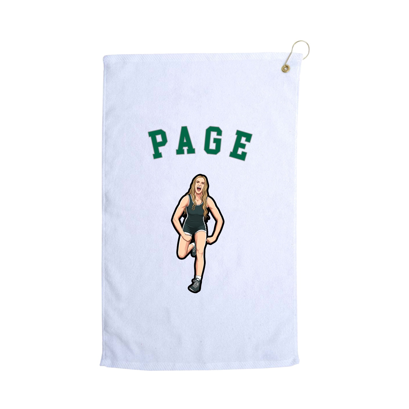 Golf Towel — Shirsey Arch in White