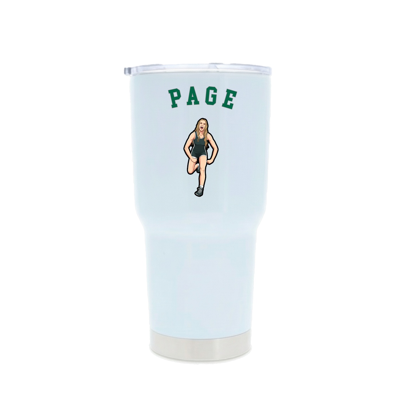 30oz Stainless Steel Tumbler — Shirsey Arch in White