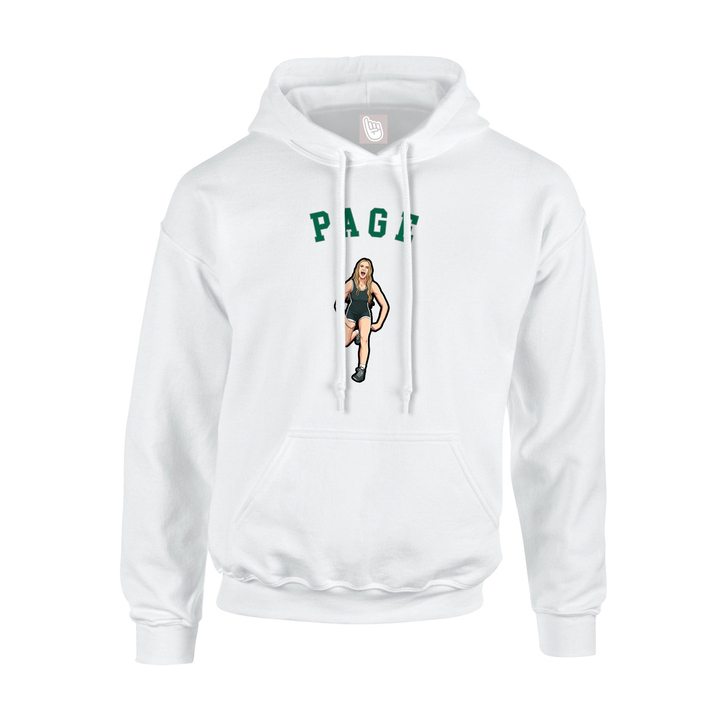 Youth Hoodie — Shirsey Arch in White