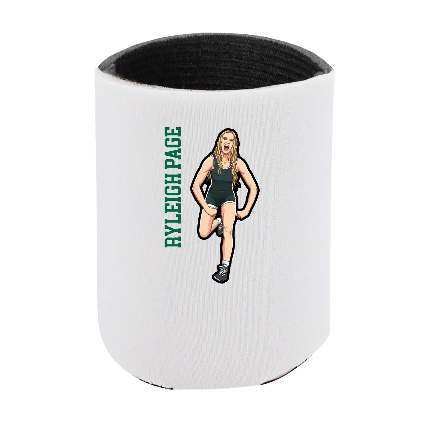 Can Holder — Name Vertical in White