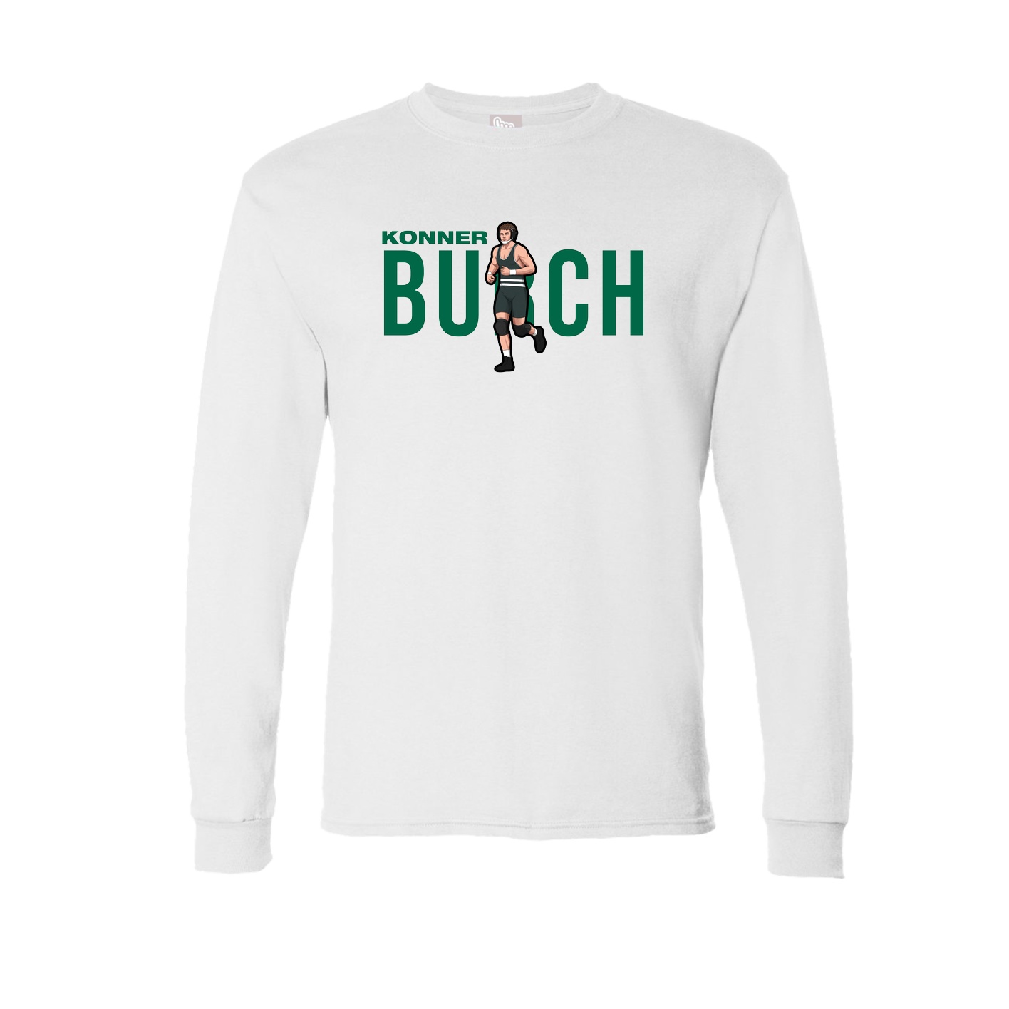Long Sleeve Tee — Player Name in White