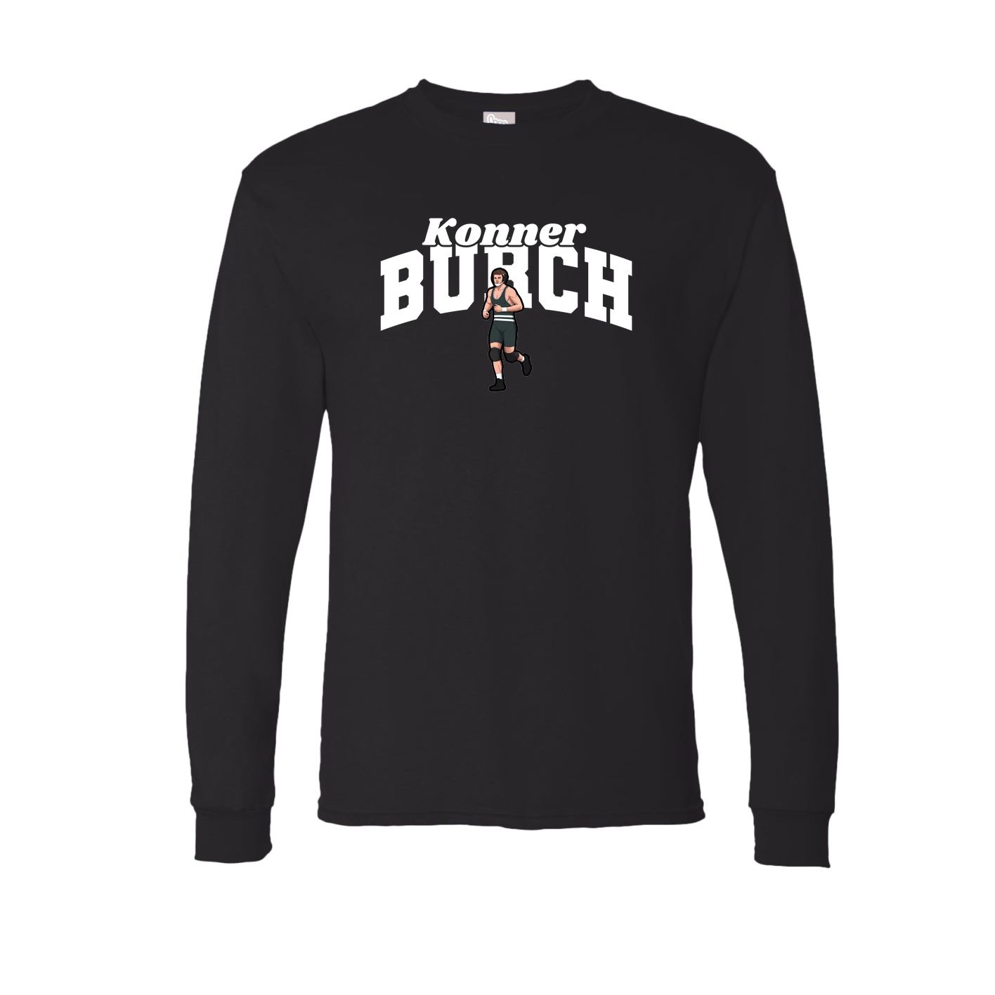 Long Sleeve Tee — Signature Arch in Black