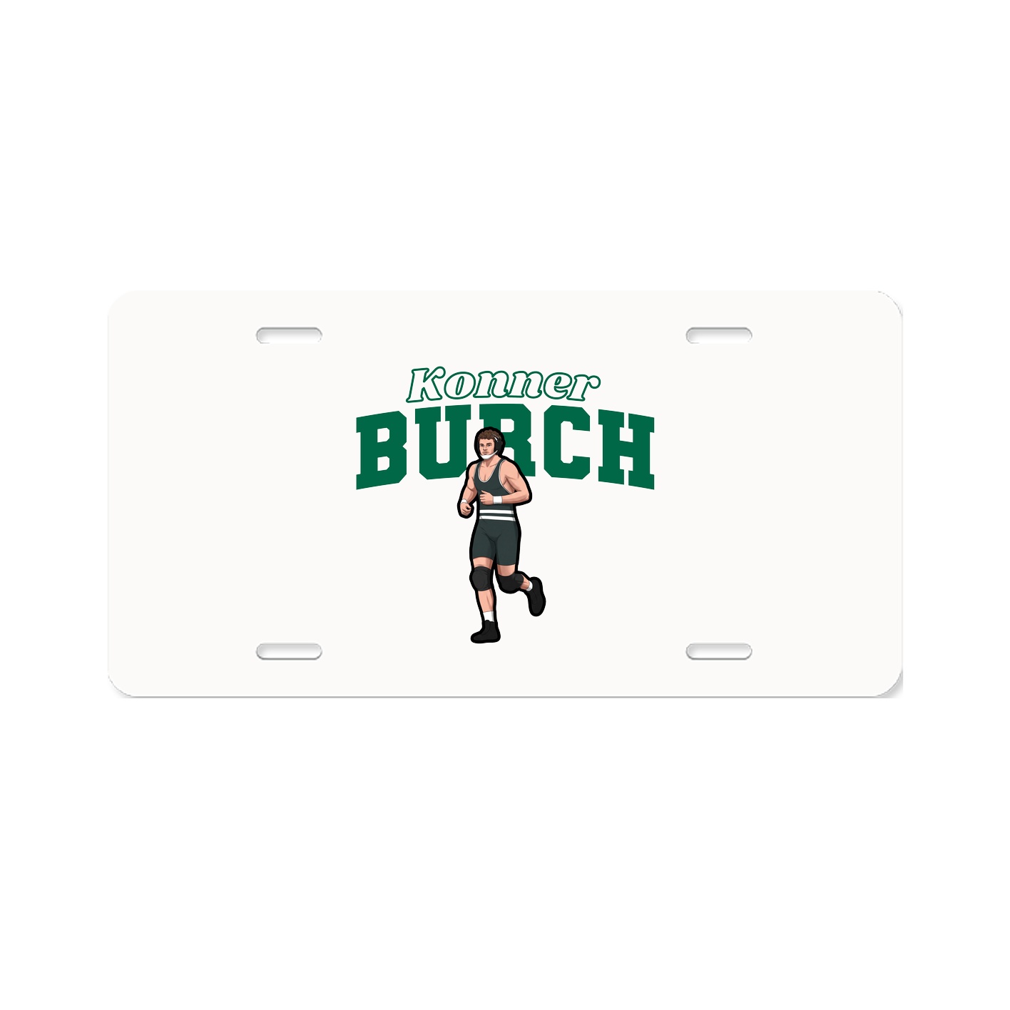 License Plate — Name Arch in Classic