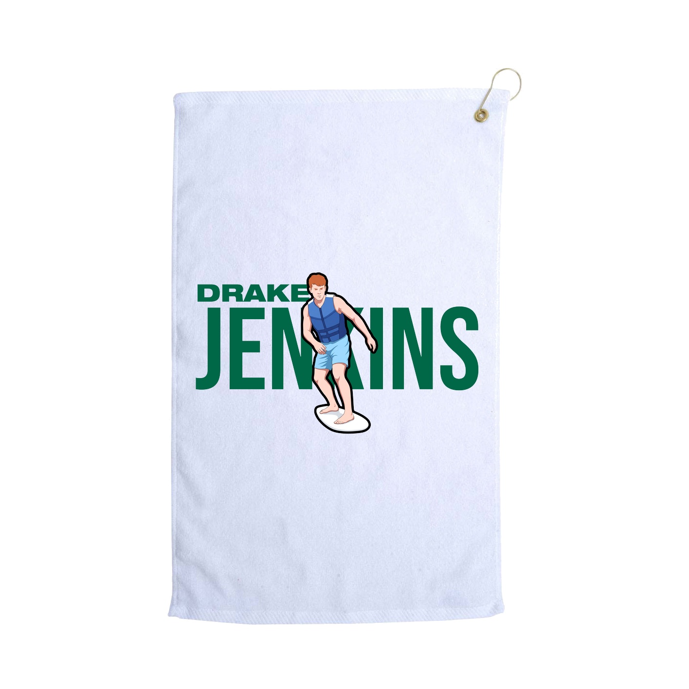 Golf Towel — Player Name in White