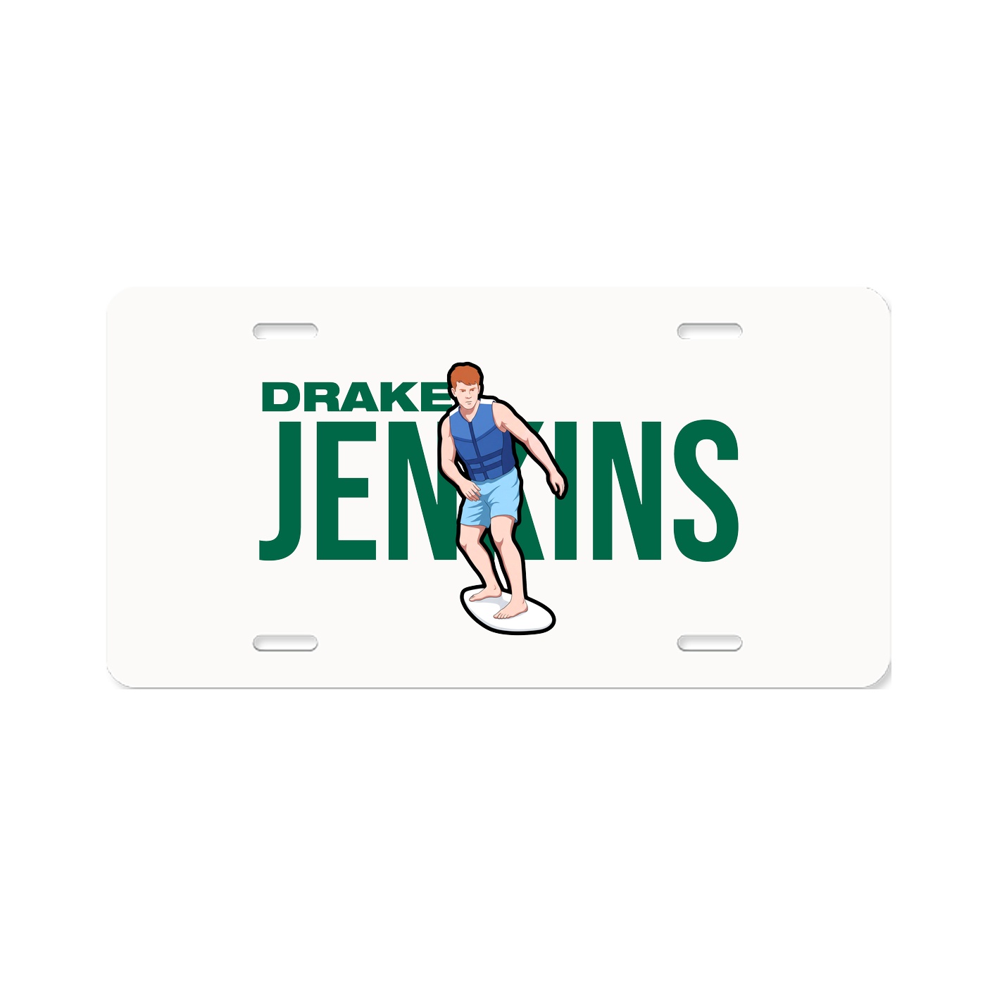 License Plate — Player Name in Classic