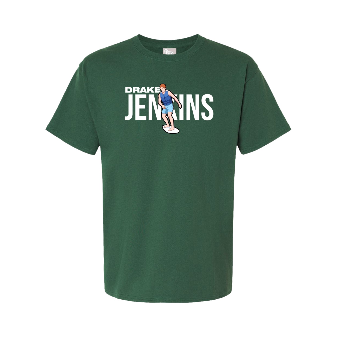 Youth Tee — Player Name in Green