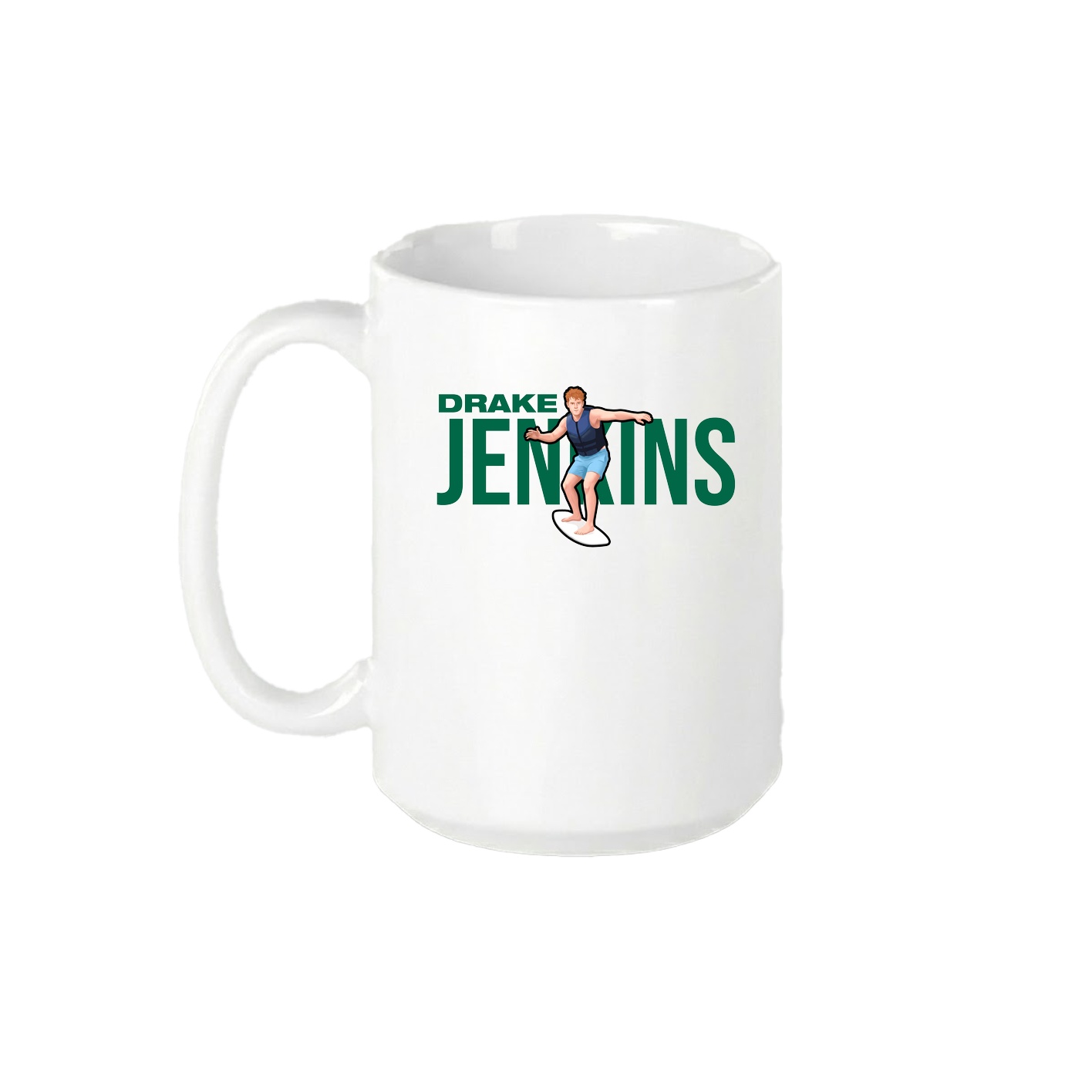 15oz Coffee Mug — Player Name in White