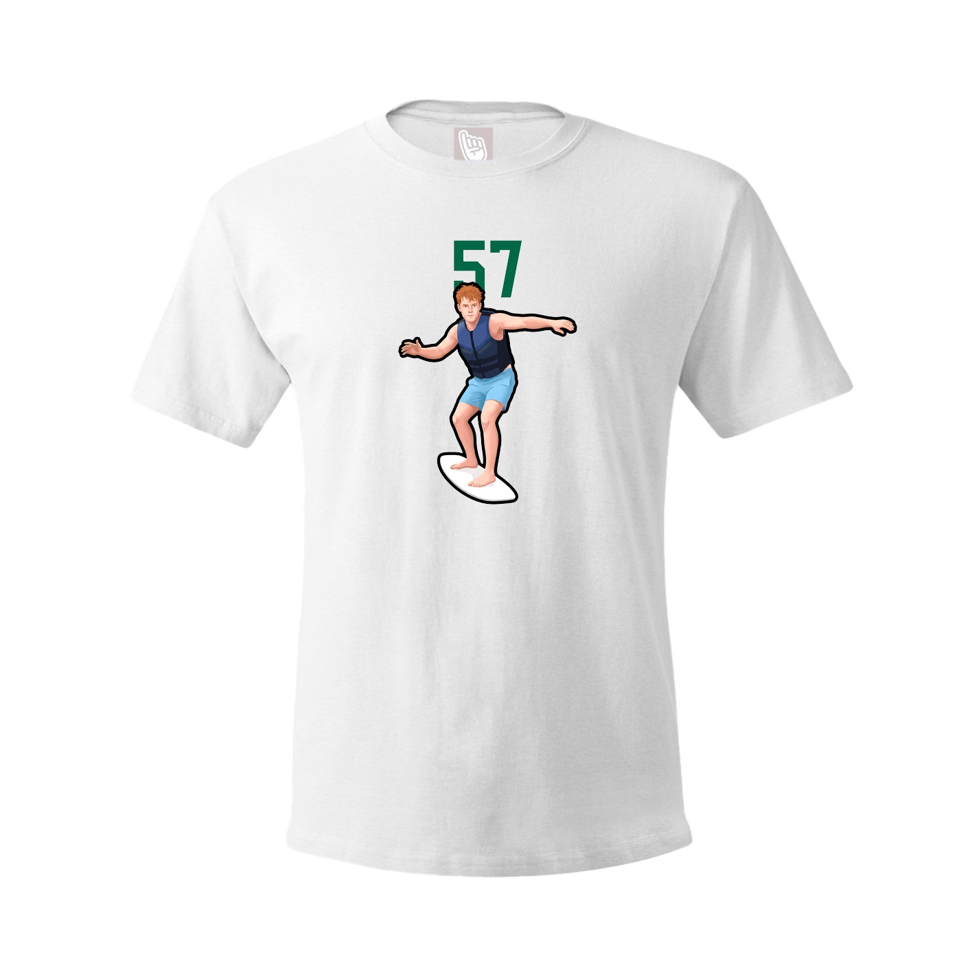 Tee — Number Top in White
