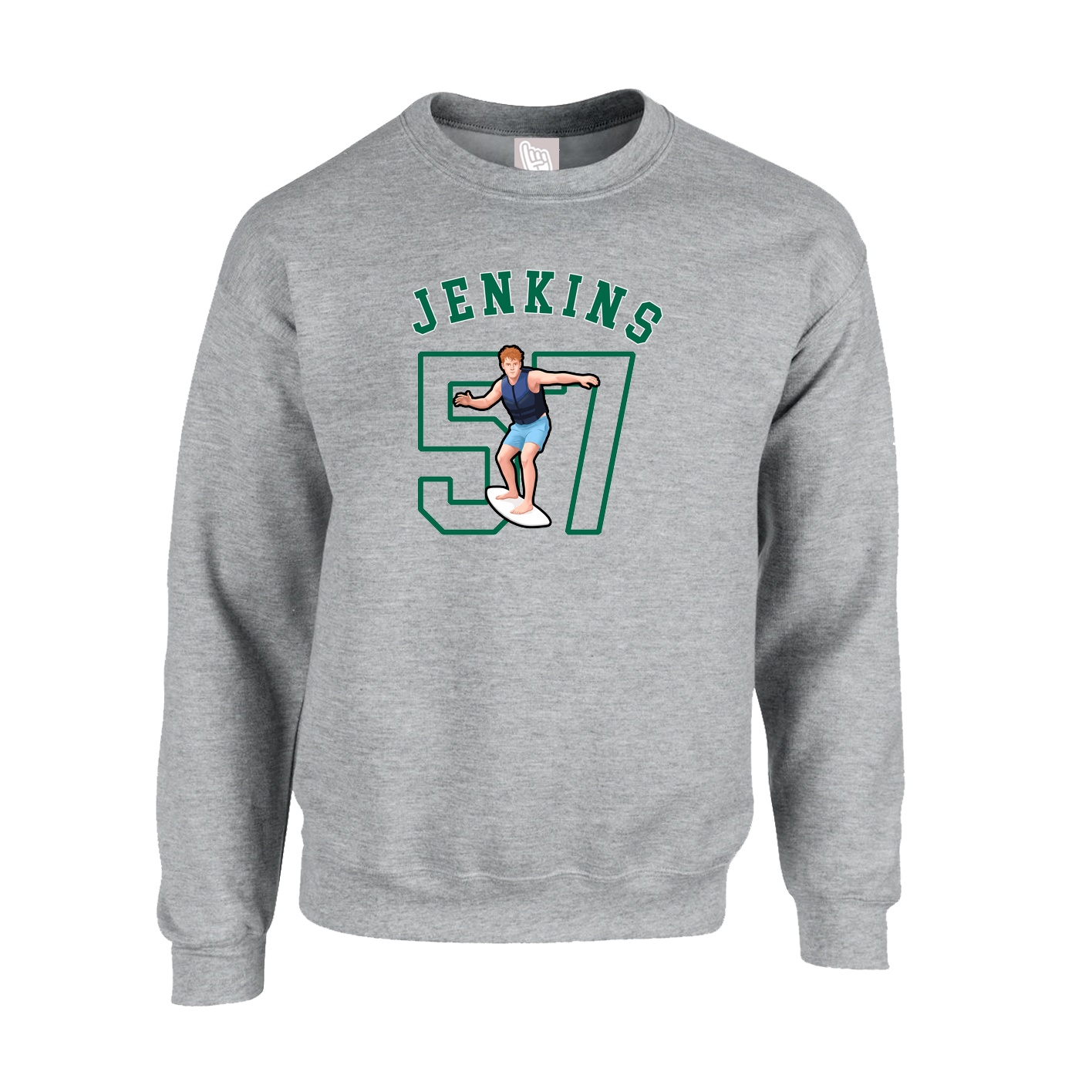 Fleece Crew — Shirsey Arch in Grey