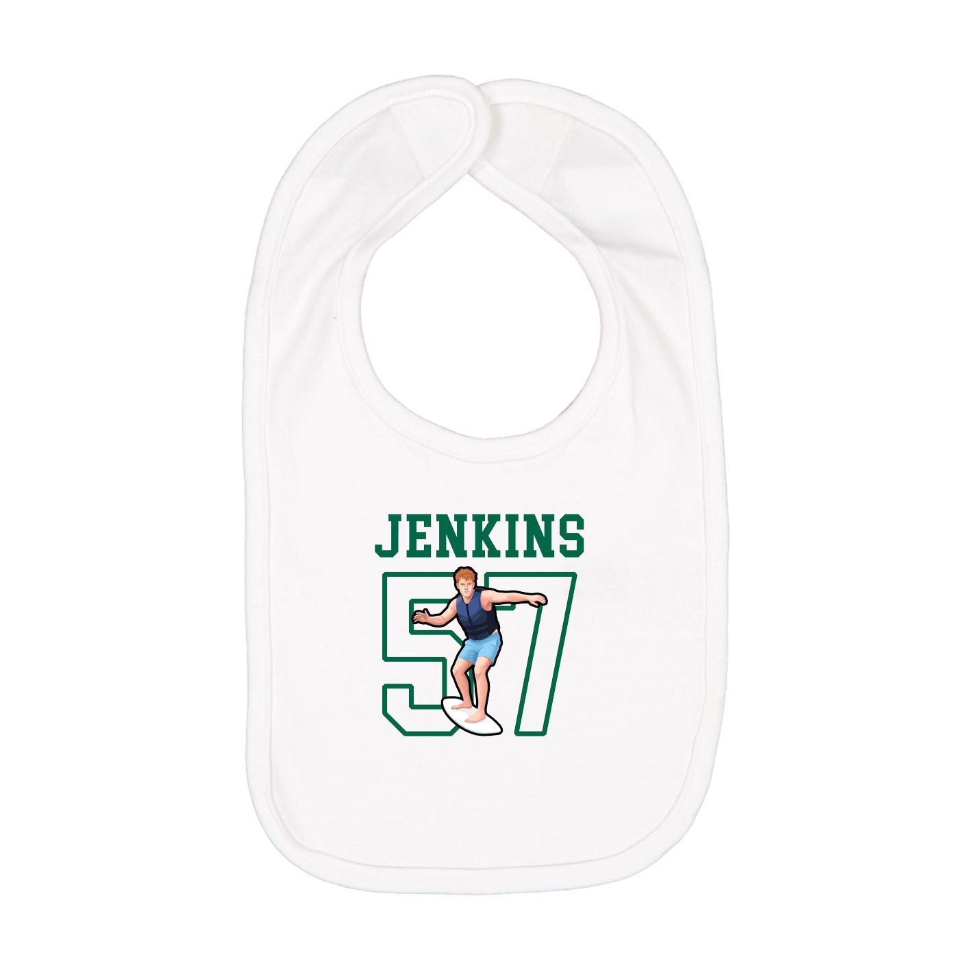Infant Bib — Shirsey in White