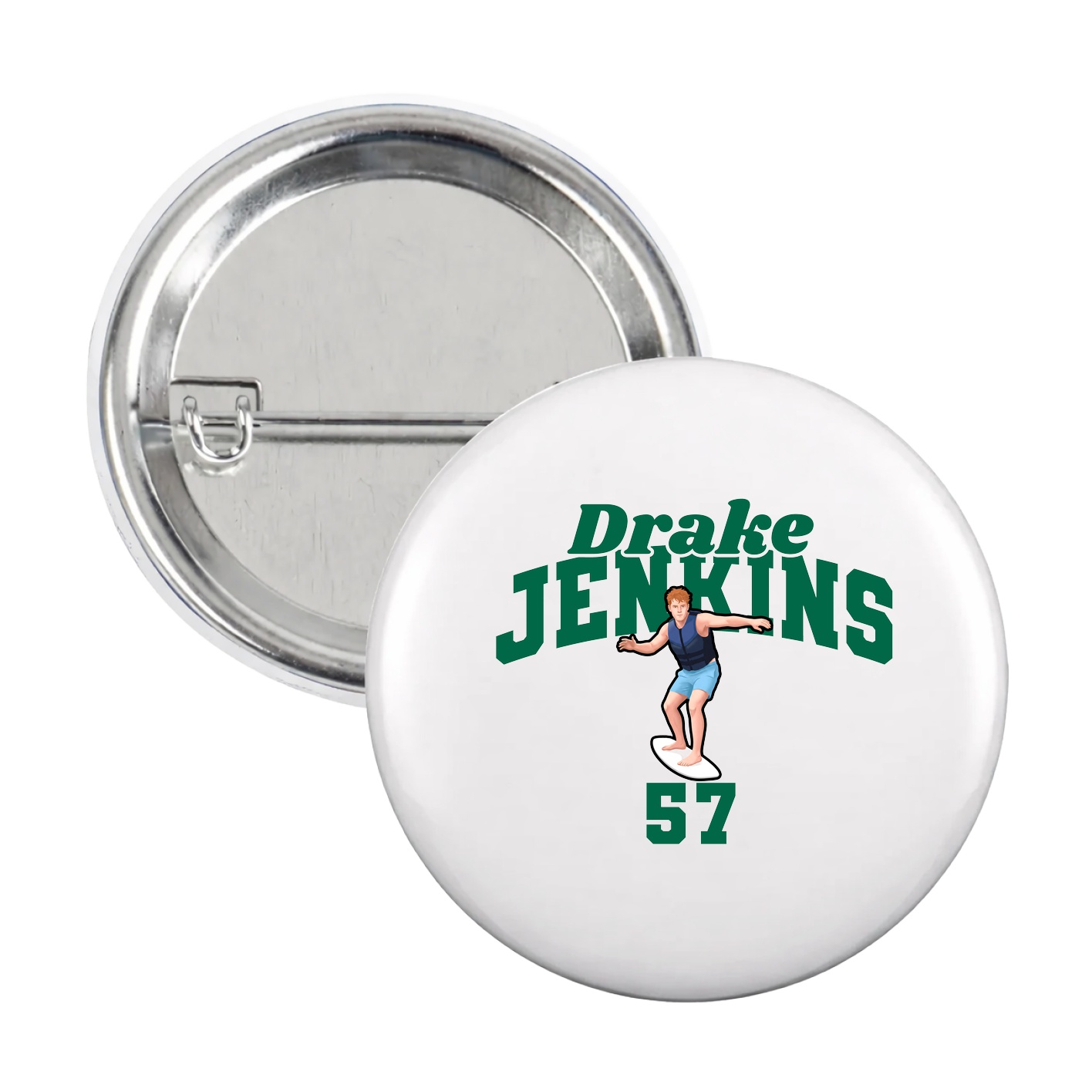 Game Day Button — Signature Arch in White