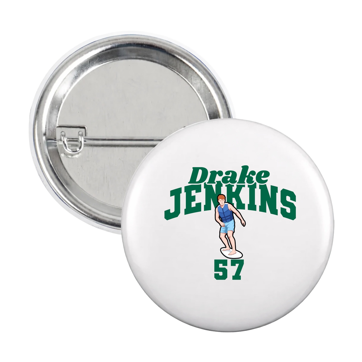 Game Day Button — Signature Arch in White