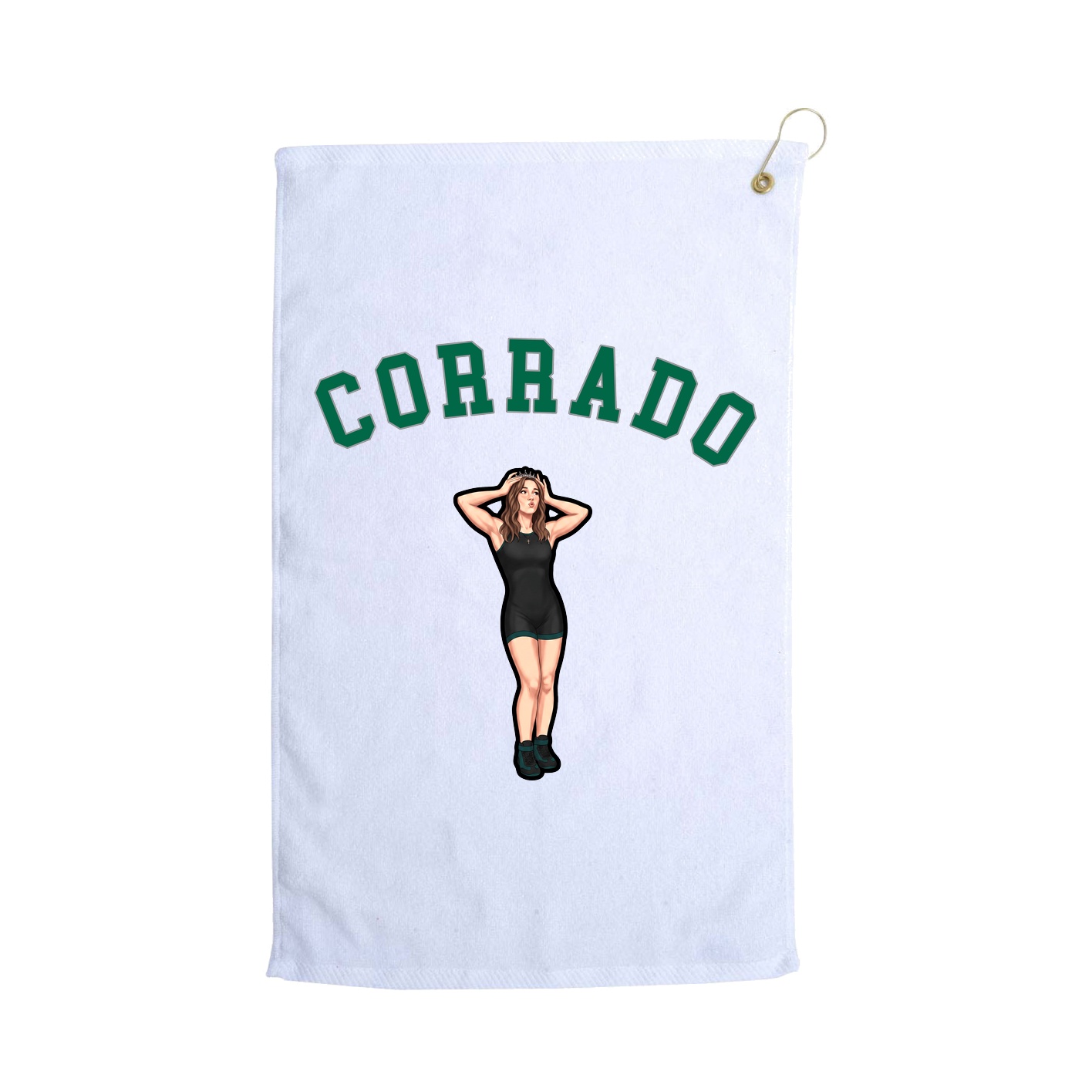 Golf Towel — Shirsey Arch in White