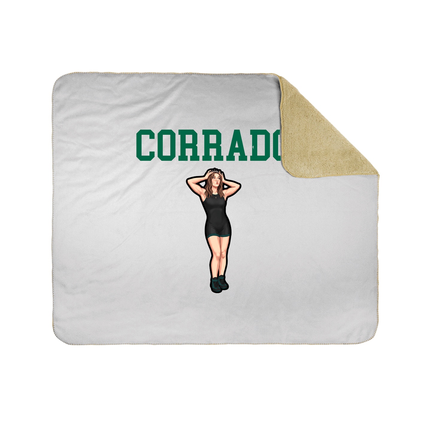 Throw Blanket — Shirsey in White