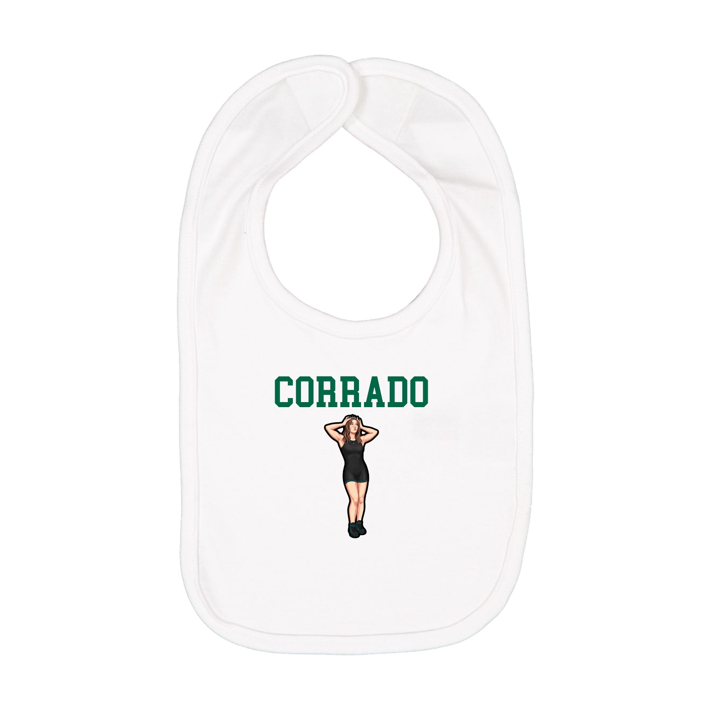 Infant Bib — Shirsey in White