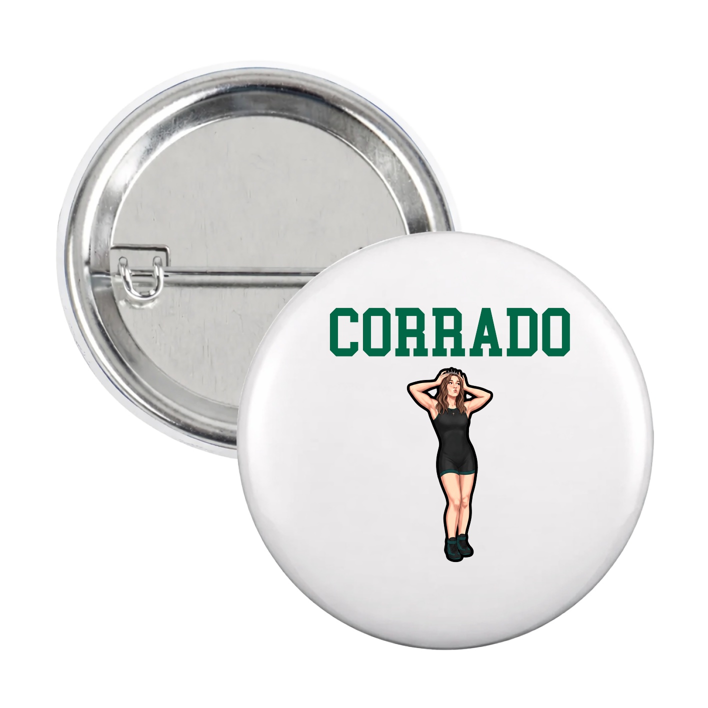 Game Day Button — Shirsey in White