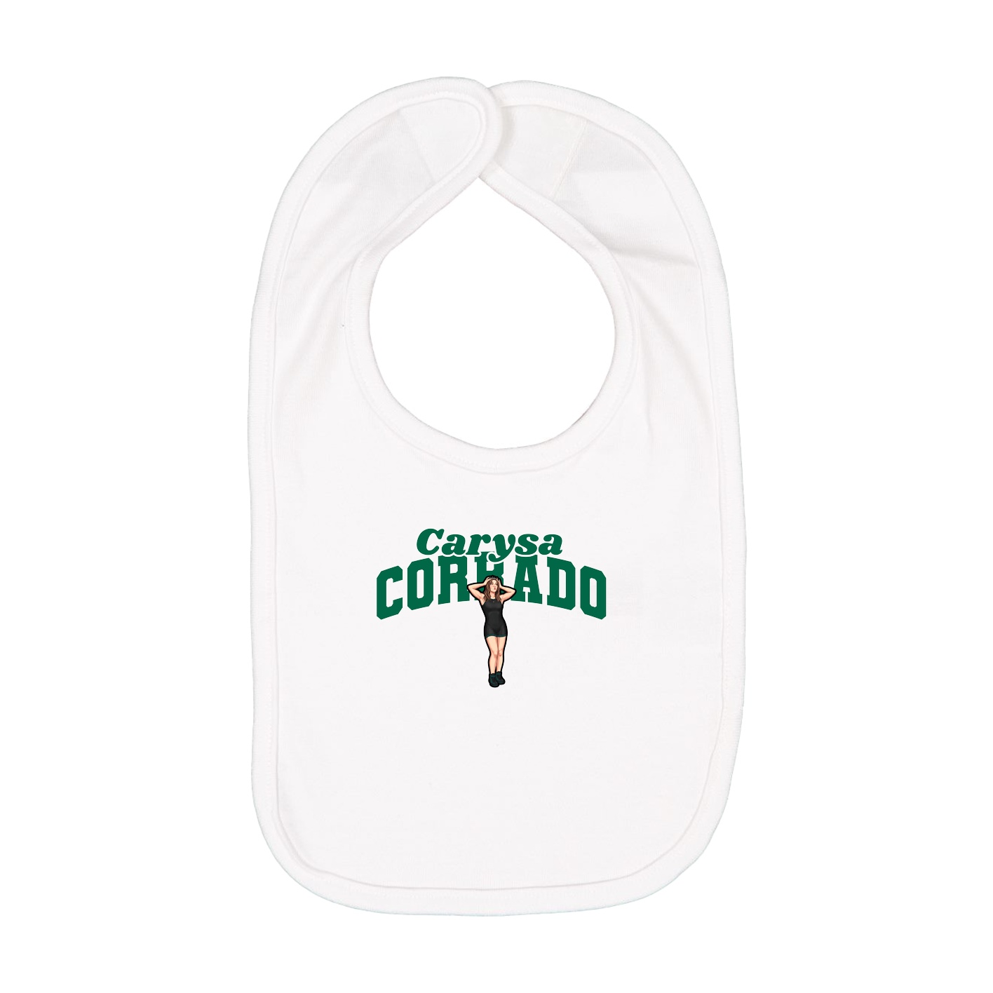 Infant Bib — Signature Arch in White