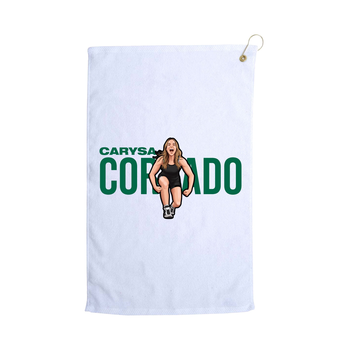 Golf Towel — Player Name in White