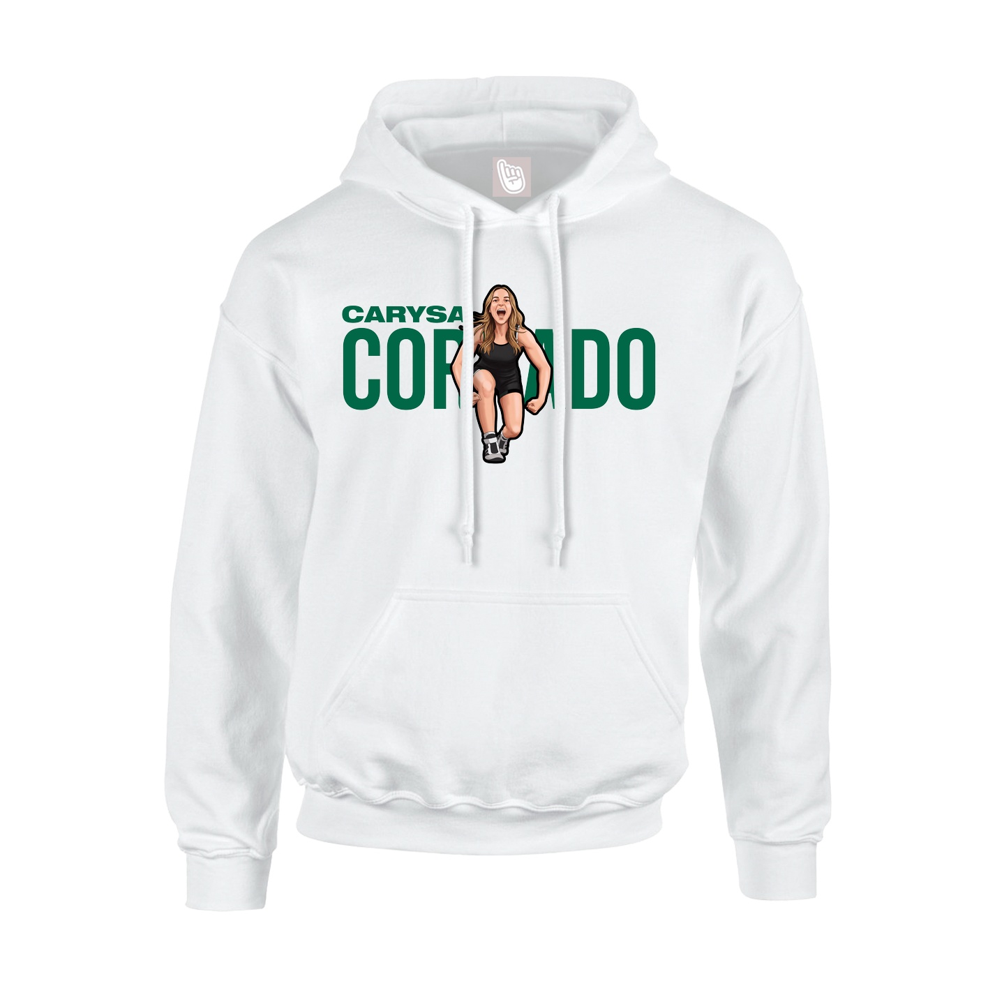 Youth Hoodie — Player Name in White