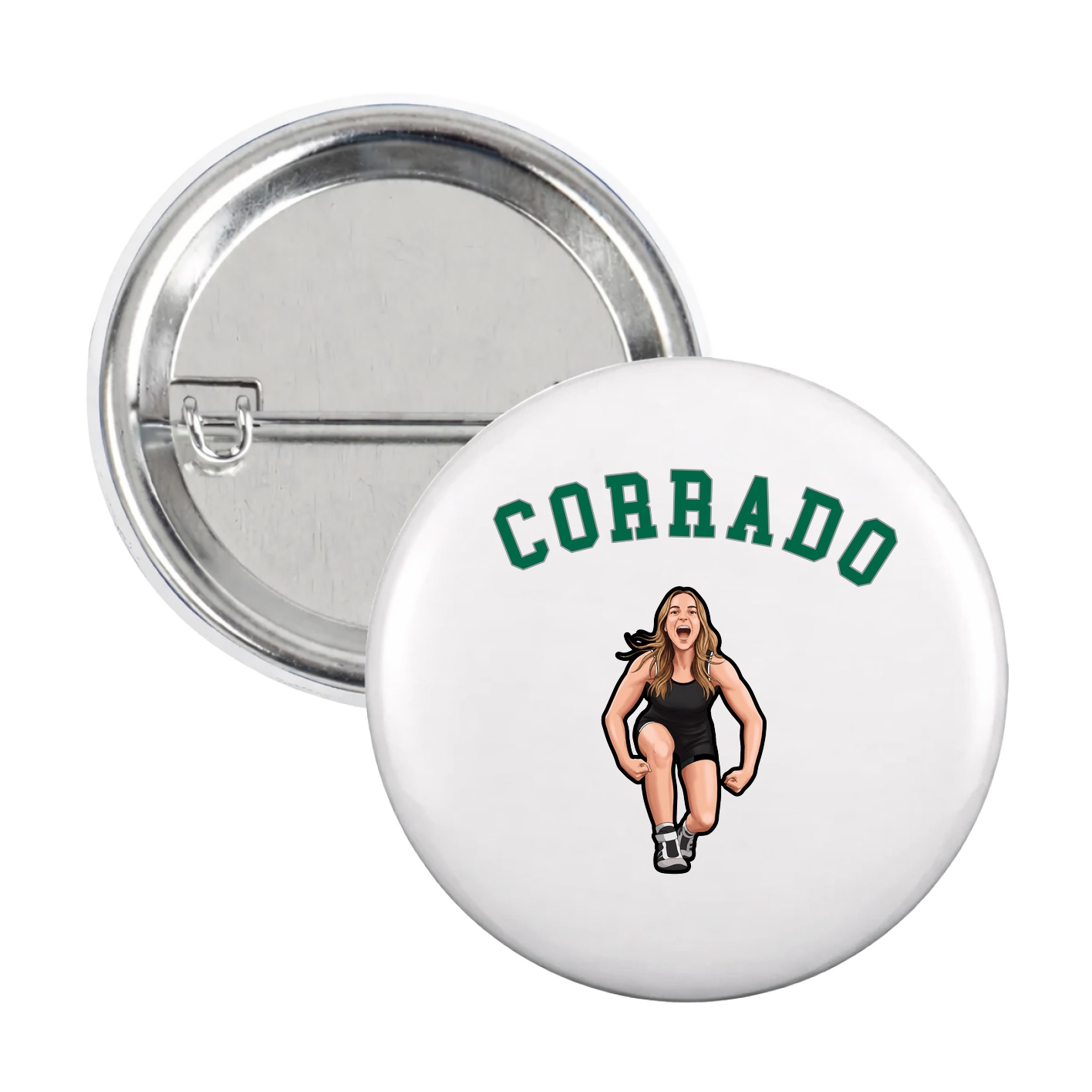 Game Day Button — Shirsey Arch in White