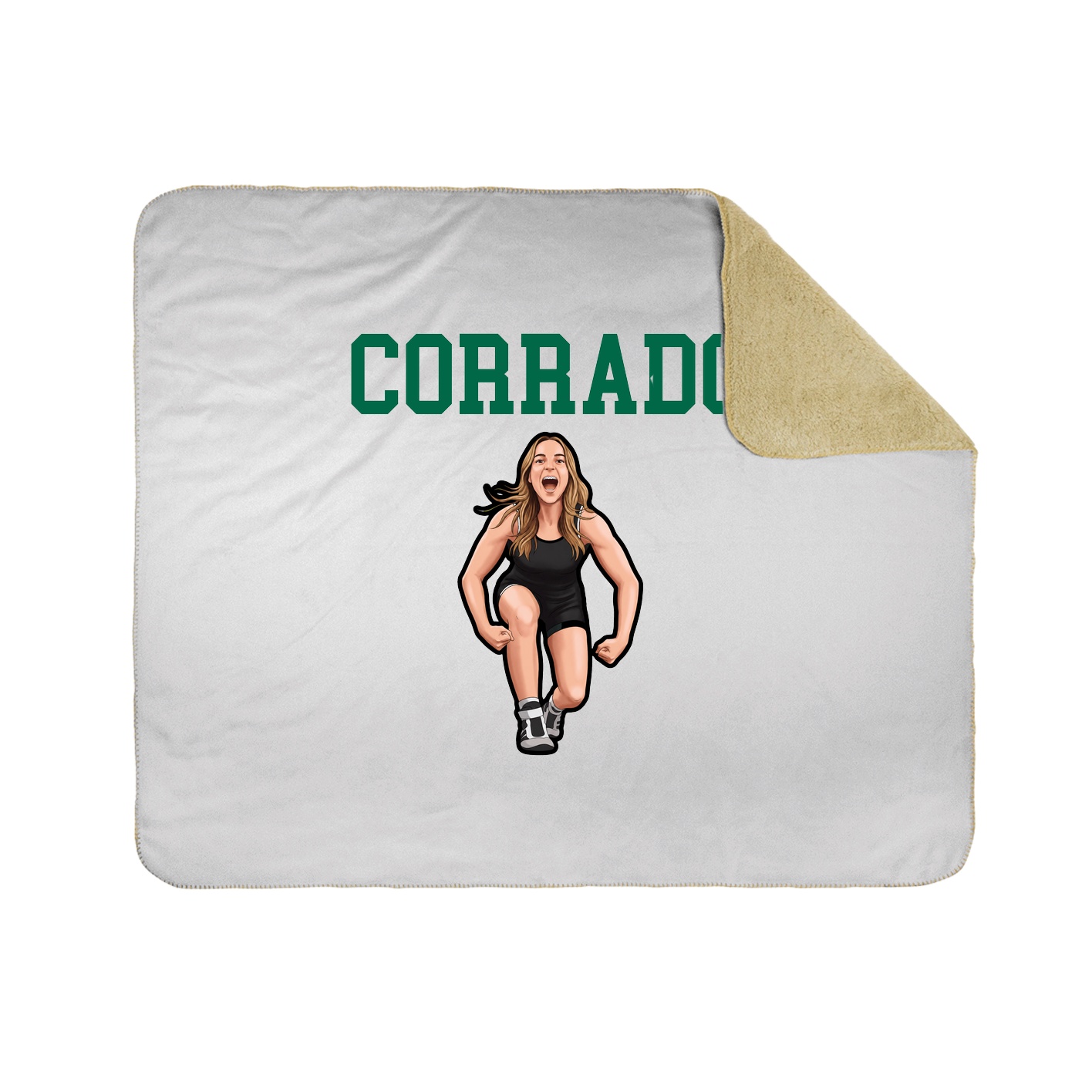 Throw Blanket — Shirsey in White
