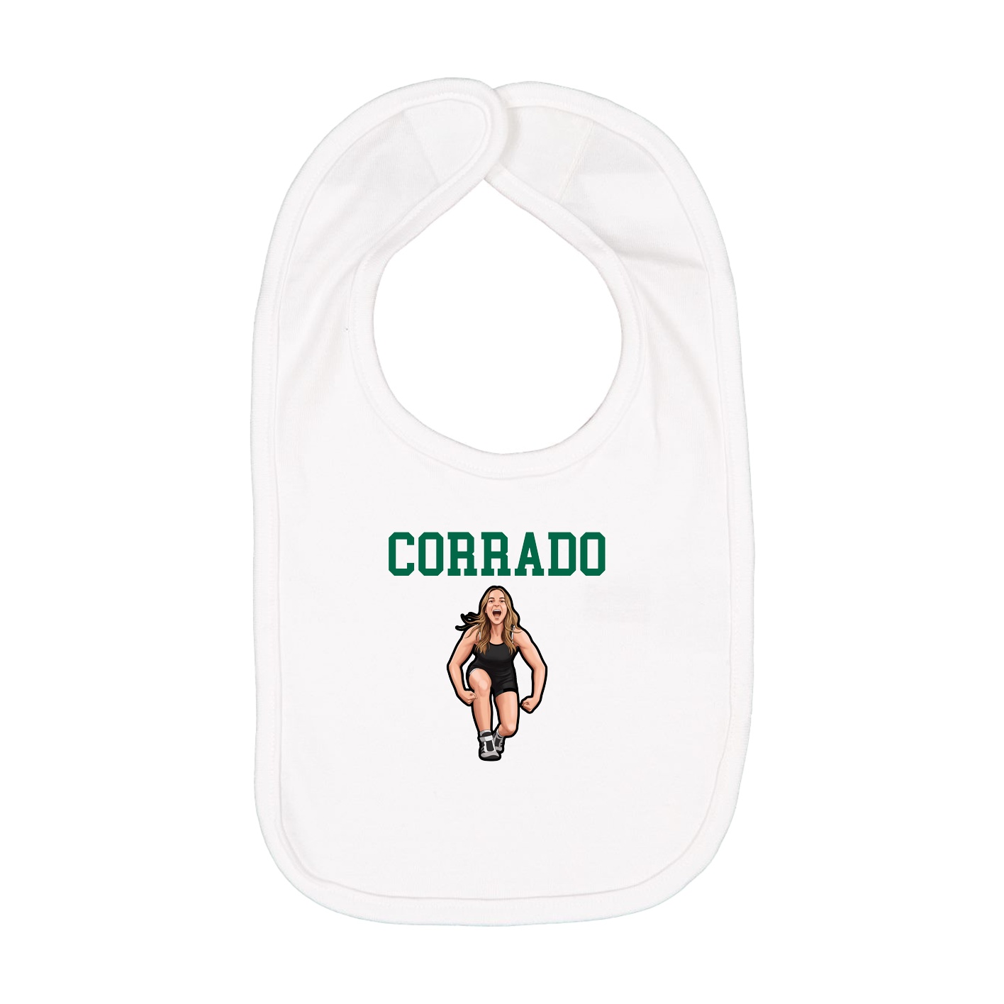 Infant Bib — Shirsey in White