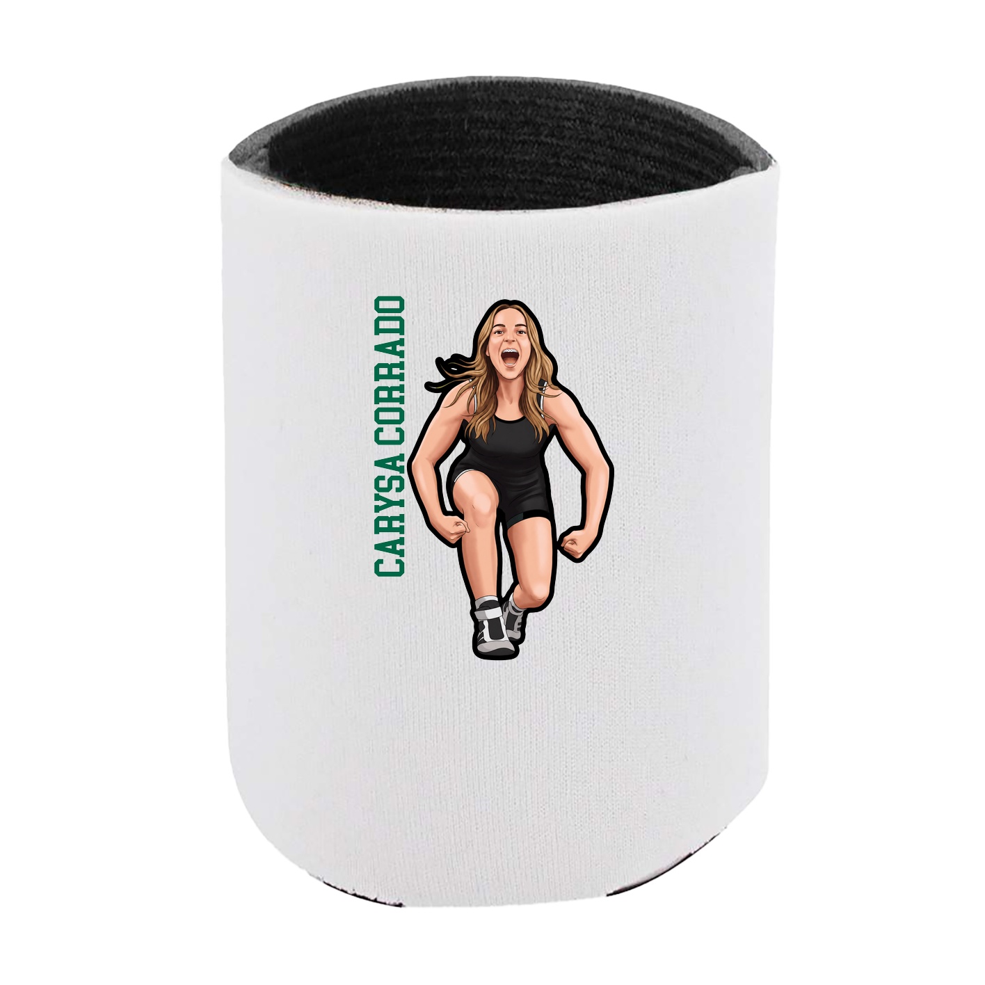 Can Holder — Name Vertical in White