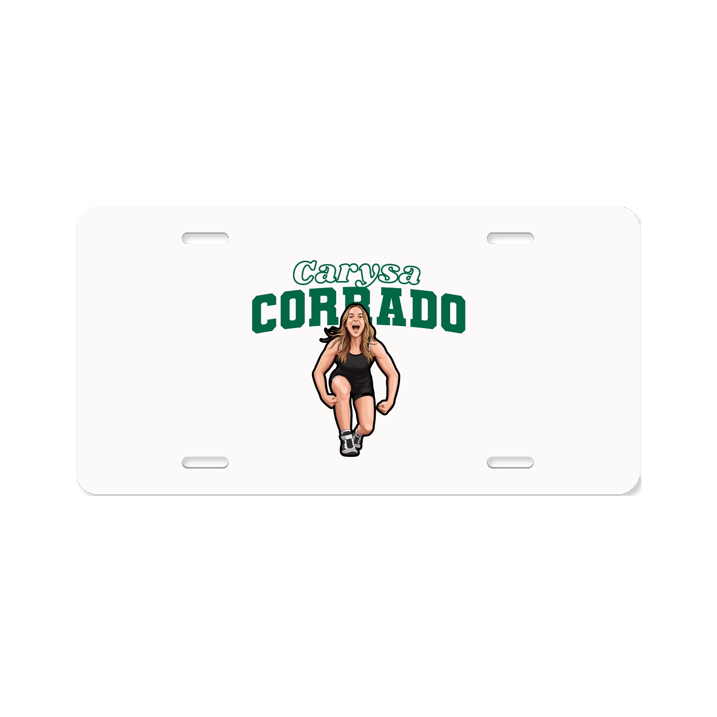 License Plate — Name Arch in Classic