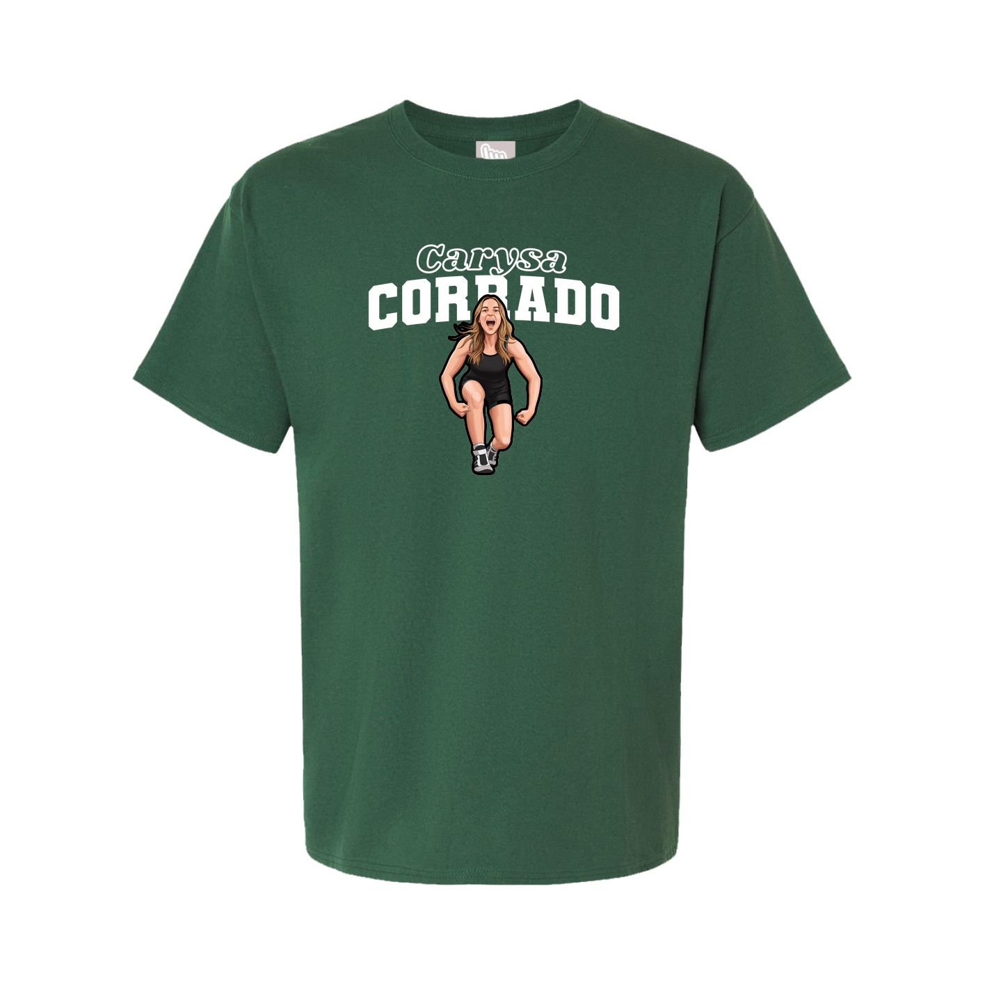 Youth Tee — Name Arch in Green