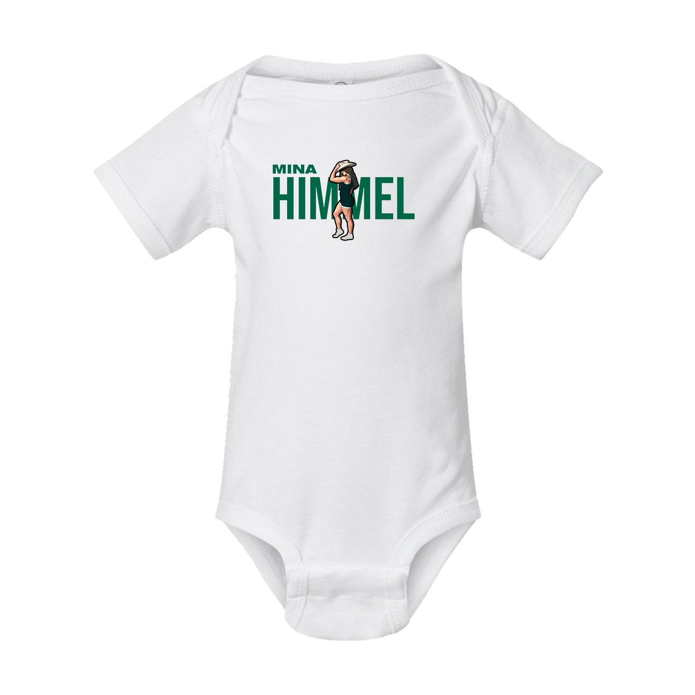 Baby Onesie — Player Name in White