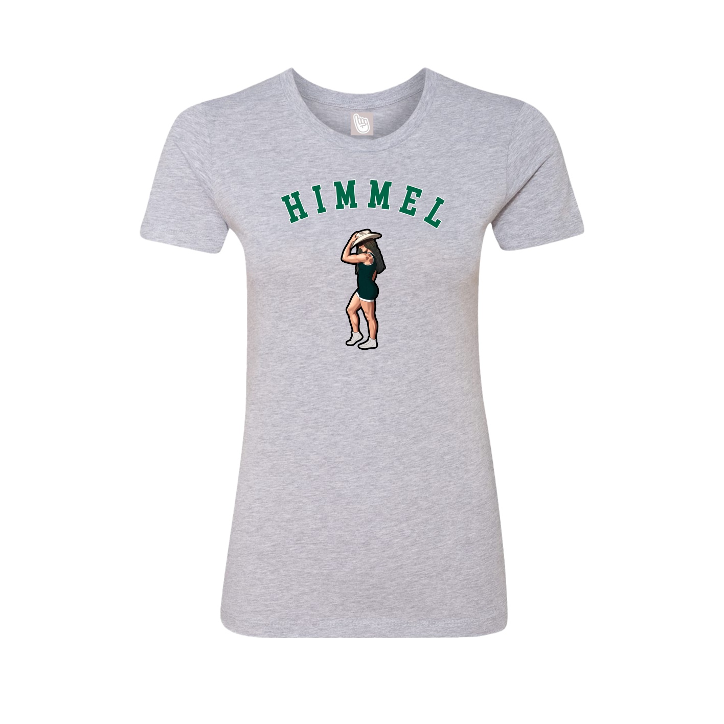Fitted Women's Tee — Shirsey Arch in Grey
